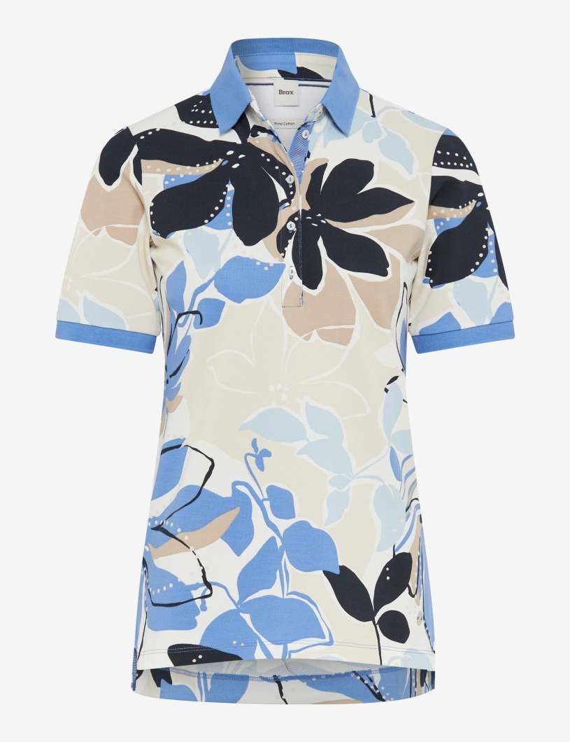 Brax Langarm-Poloshirt
