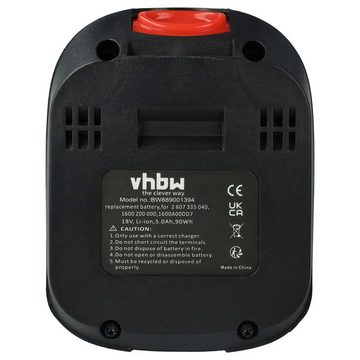 vhbw kompatibel mit Bosch UniversalVac 18 Akku Li-Ion 5000 mAh (18 V)