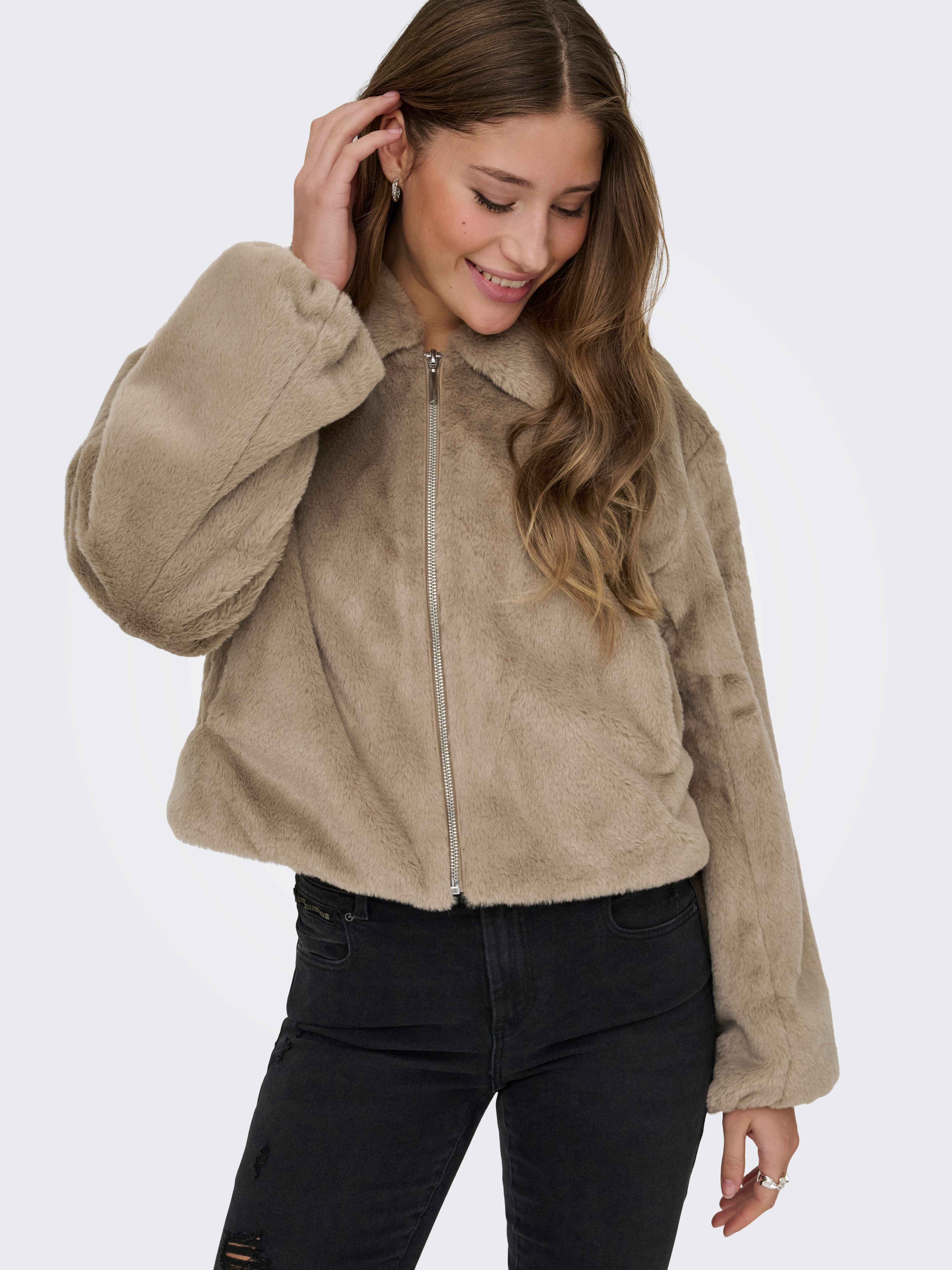 ONLY Plüschjacke ONLDANA LIFE FAUX FUR JACKET CC OTW