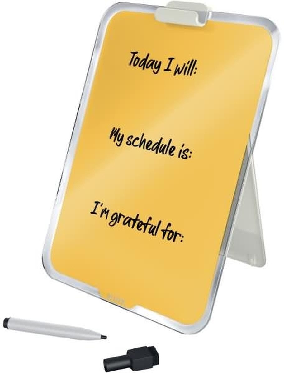 LEITZ Wandtafel Glas Desktop-Notizboard Cosy A4 Sicherheitsglas magnetisch aufstellbar