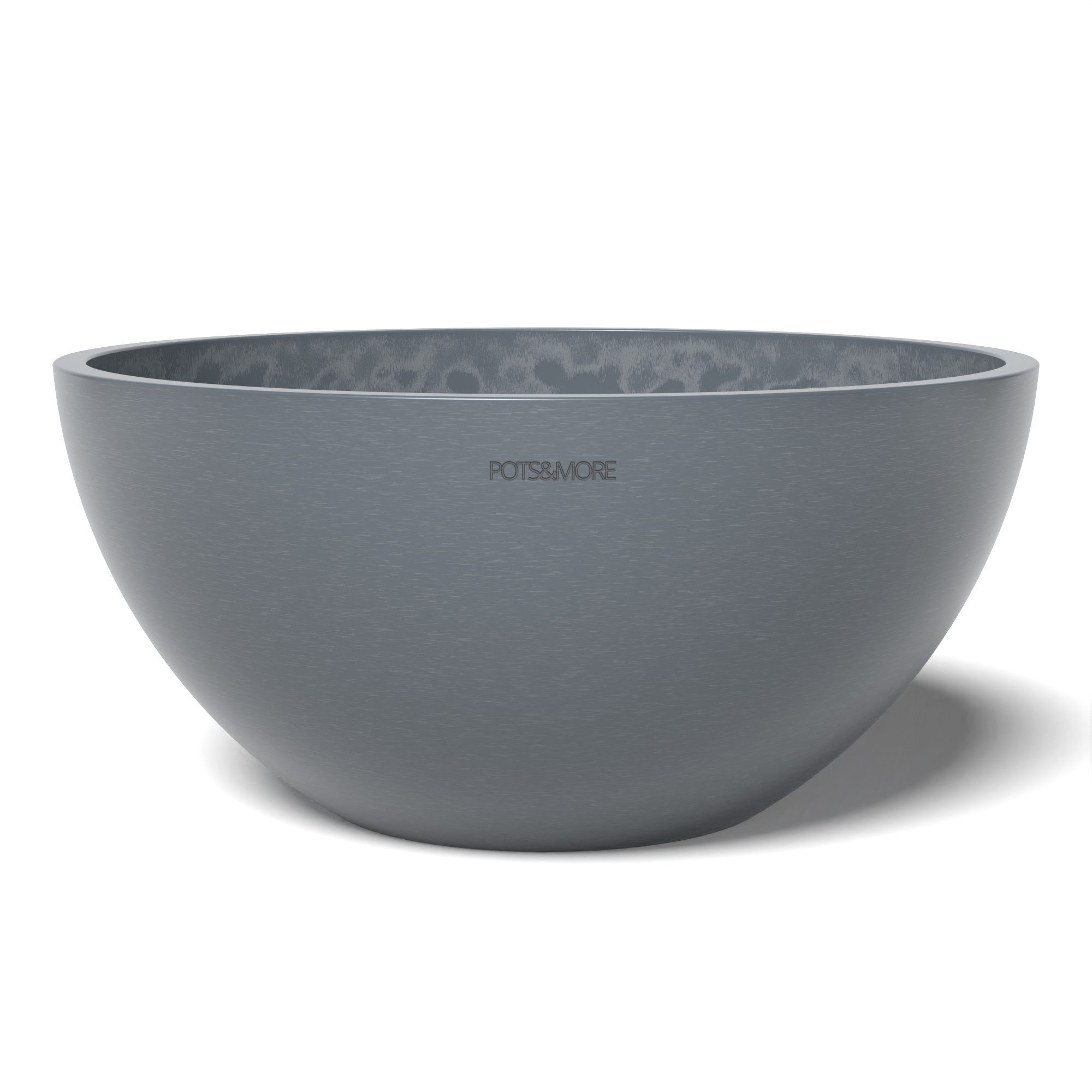 Blumentopf POTS&MORE Pflanztopf UMO bowl 30 (30 cm, rundes Design, Grau, Höhe
