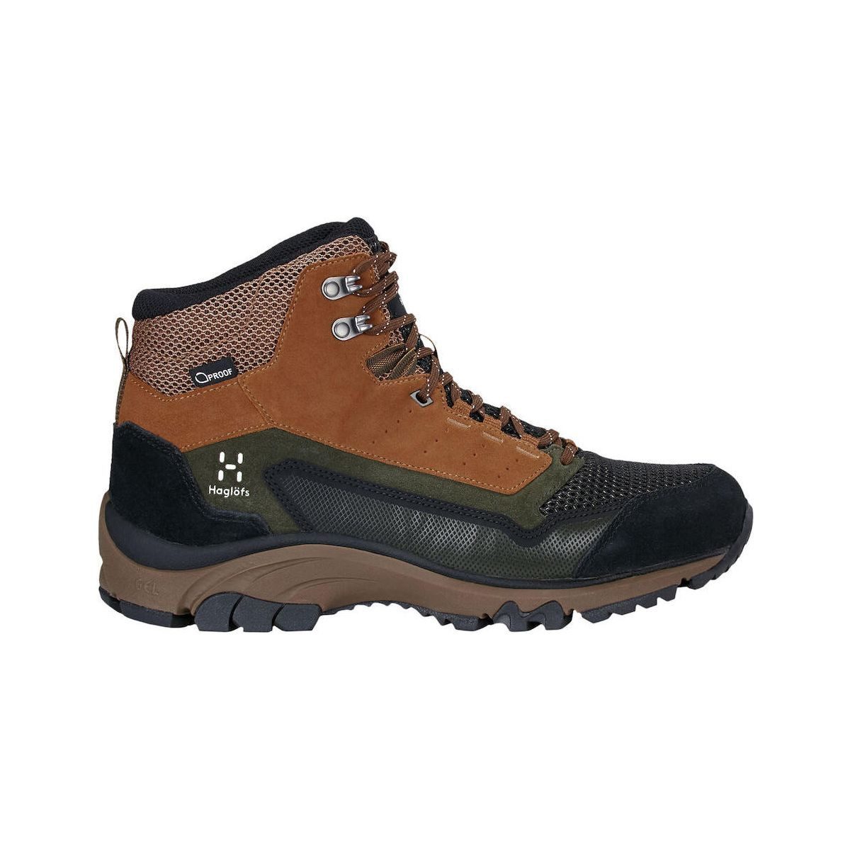 Haglöfs Skuta Proof Mid Men Hikingschuh Komfortabler, wasserdichter Herren-Wanderschuh aus Leder mit