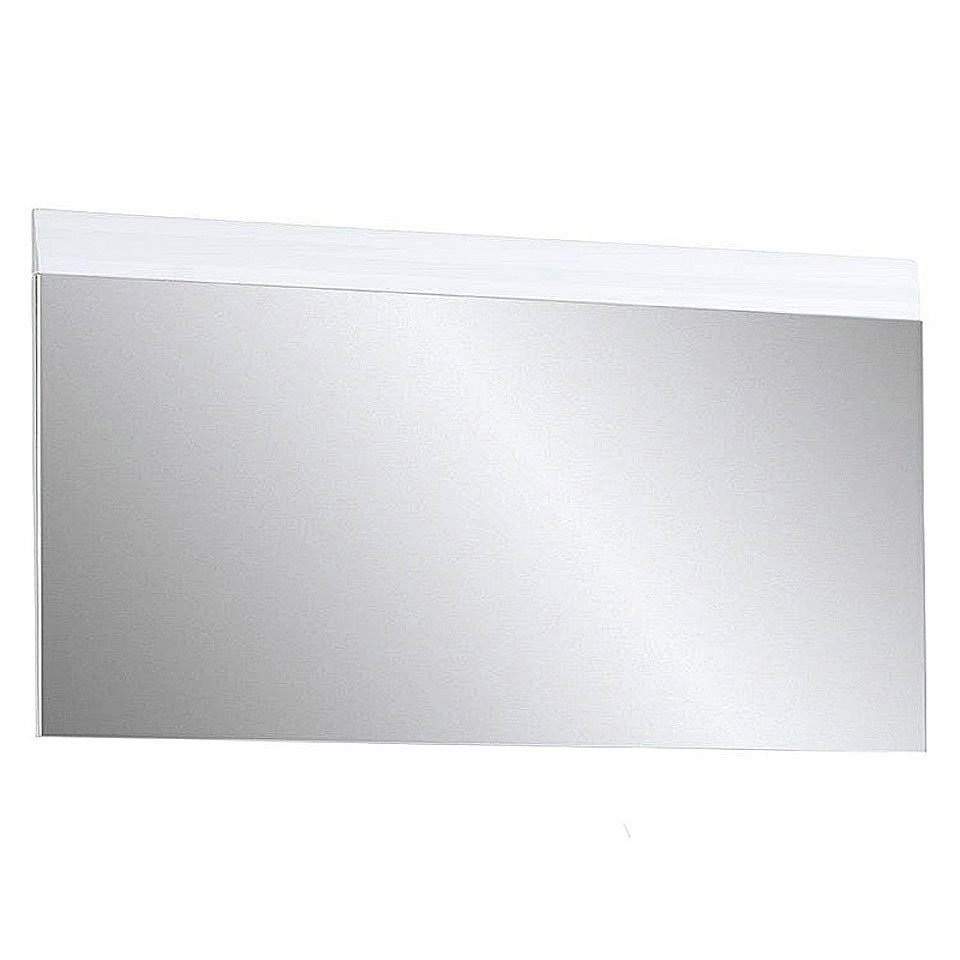 Hochglanz DANARO-01, Spiegel, weiß 134x63x3cm, Wandspiegel Lomadox