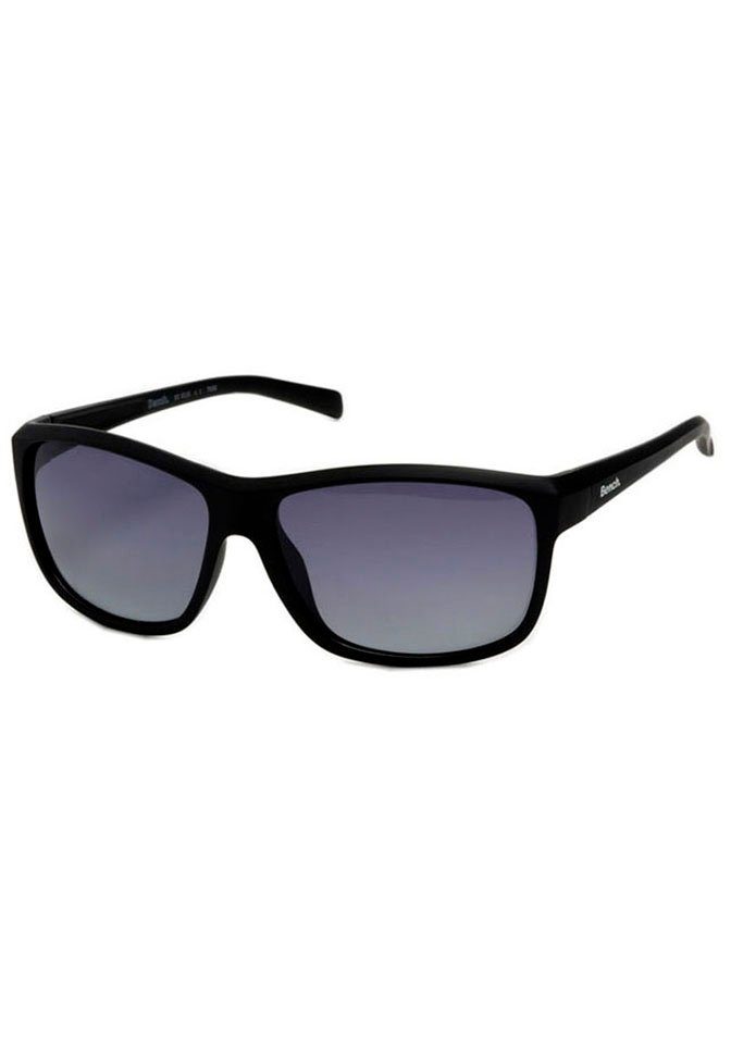Sonnenbrille schwarz durch der bessere Bench. Haltbarkeit Gläser. Antikratzbeschichtung