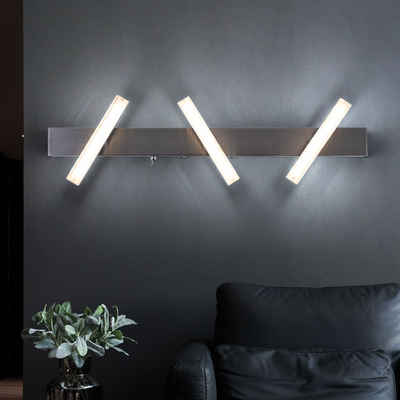 etc-shop LED Wandleuchte, LED-Leuchtmittel fest verbaut, Warmweiß, Wandleuchte verstellbar Wohnzimmerleuchte Esszimmerlampe