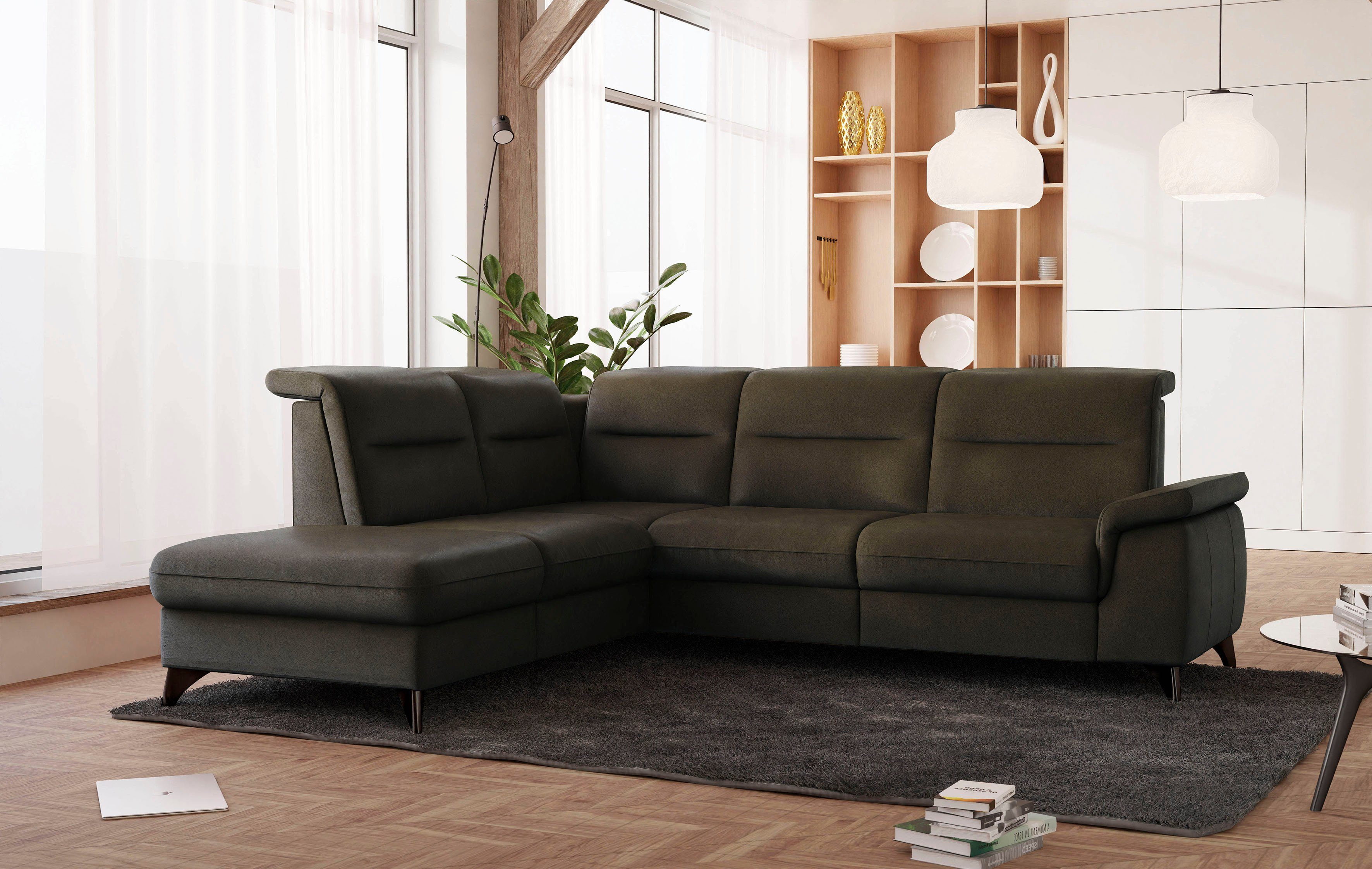 sit&more Ecksofa Astoria, wahlweise mit motorischer Relaxfunktion