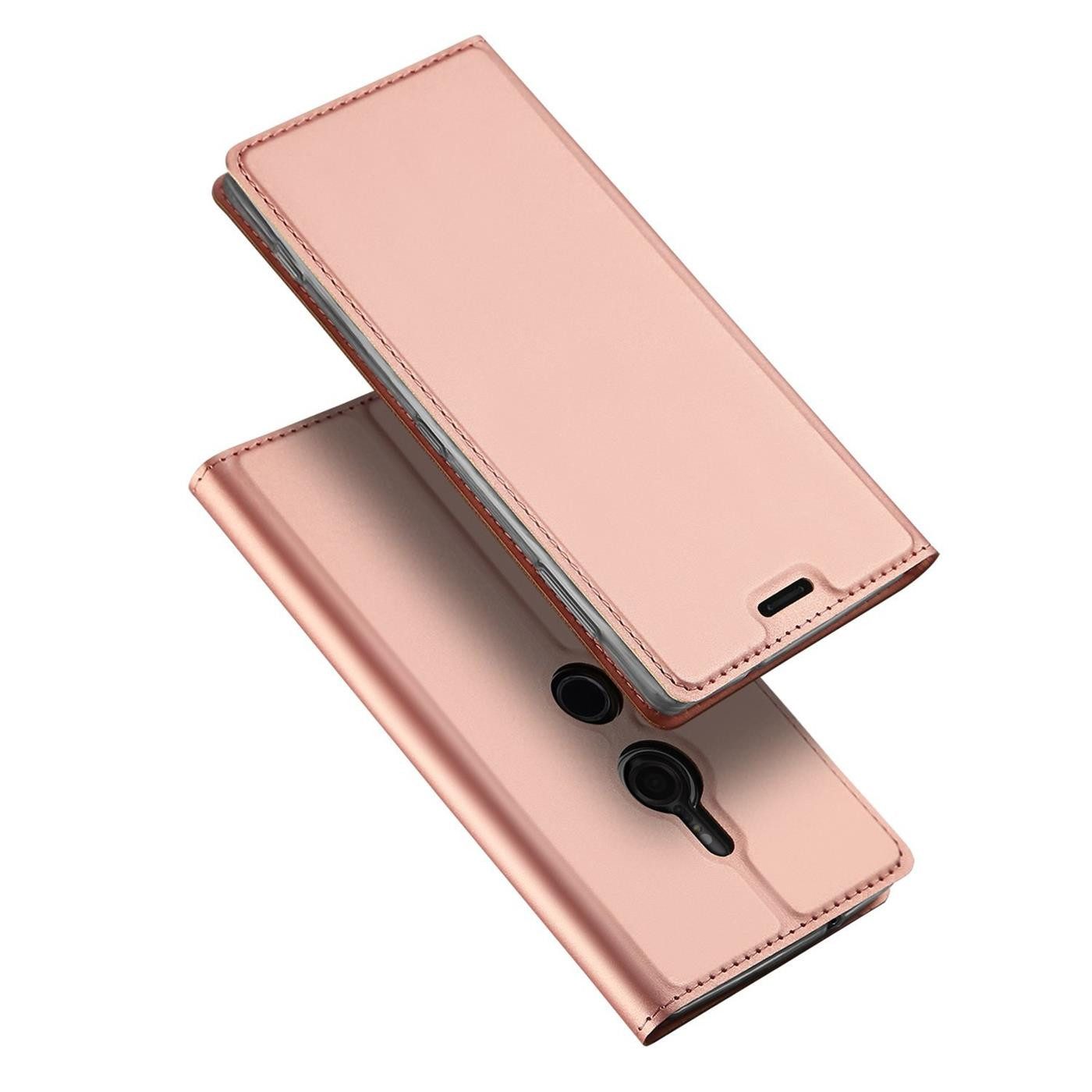 CoolGadget Handyhülle Magnet Case Handy Tasche für Sony Xperia XZ2 5,7 Zoll, Hülle Klapphülle Ultra Slim Flip Cover für Sony XZ2 Schutzhülle