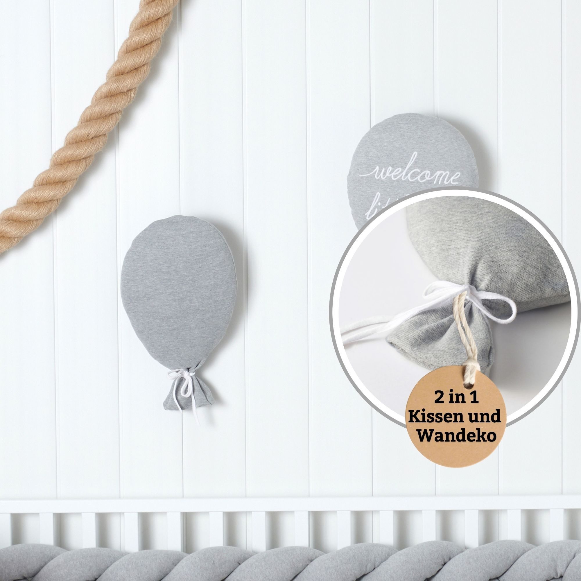 Nordic Coast Company Wimpelkette, Babyzimmer Kinderzimmer Wanddeko Geschenk Geburt Taufe Geburtstag