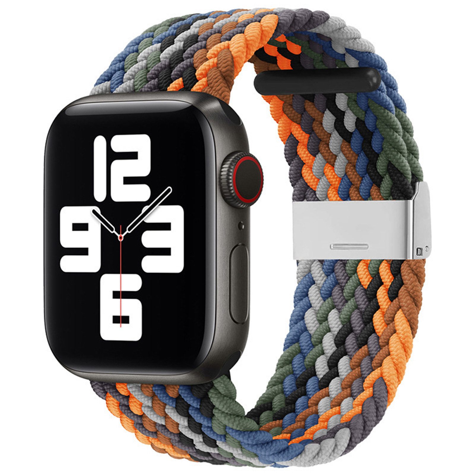 BOOD Uhrenarmband Nylon-Uhrenarmband, 20–22 mm, Geflochtenes Nylon‑Armband 20 mm / 22 mm, verstellbar für Smartwatch