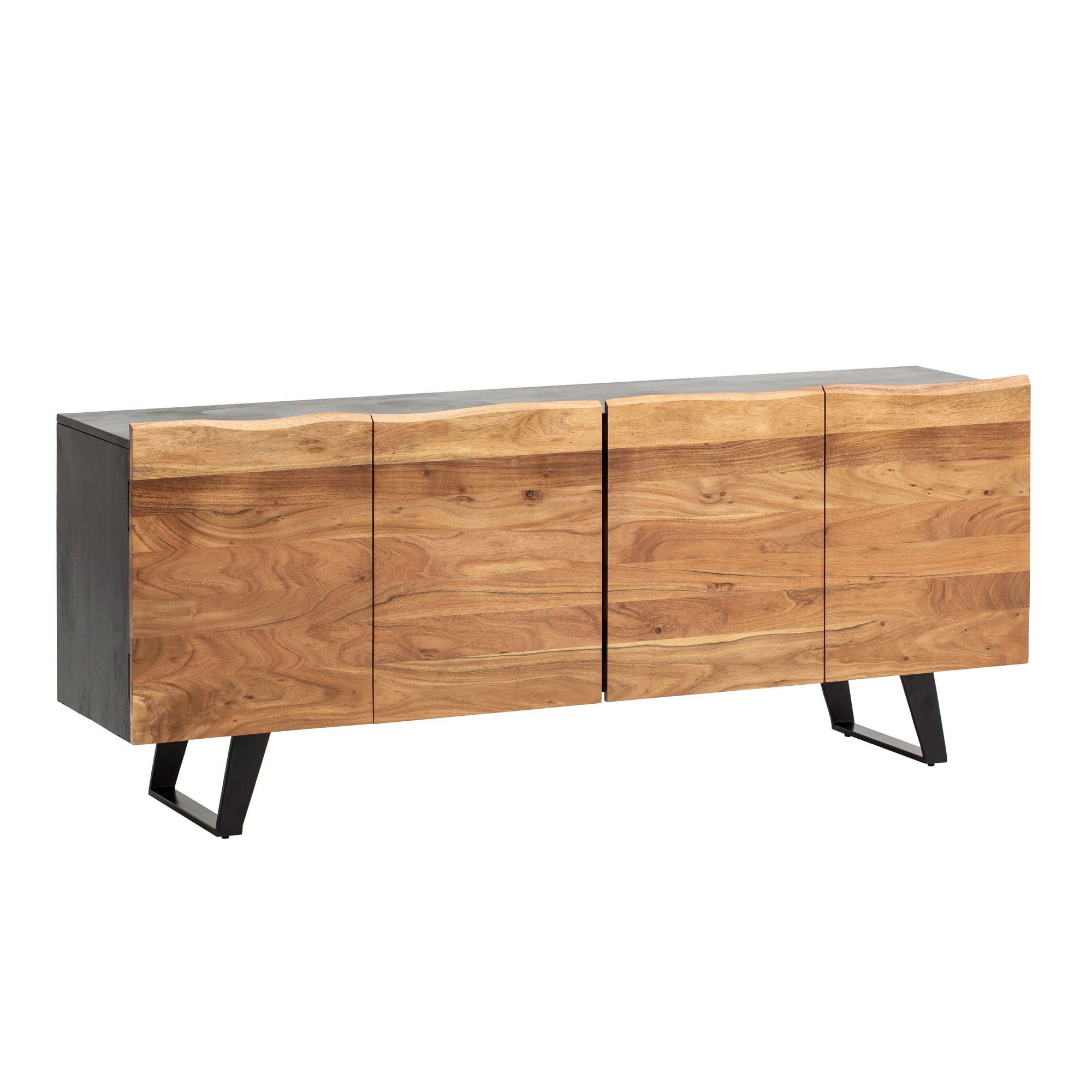 FINEBUY Sideboard FB104330 (180x75x45 cm Massivholz günstig online kaufen