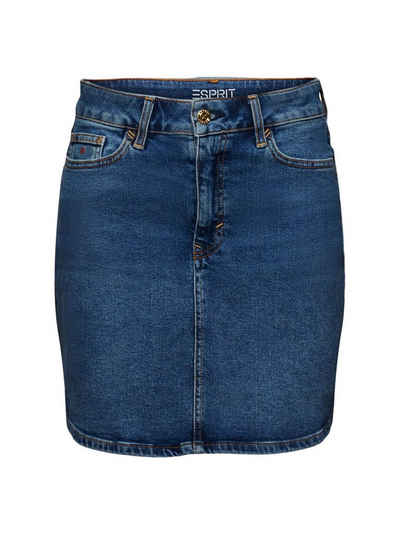 Esprit Jeansrock Jeans-Minirock mit Strasssteinen