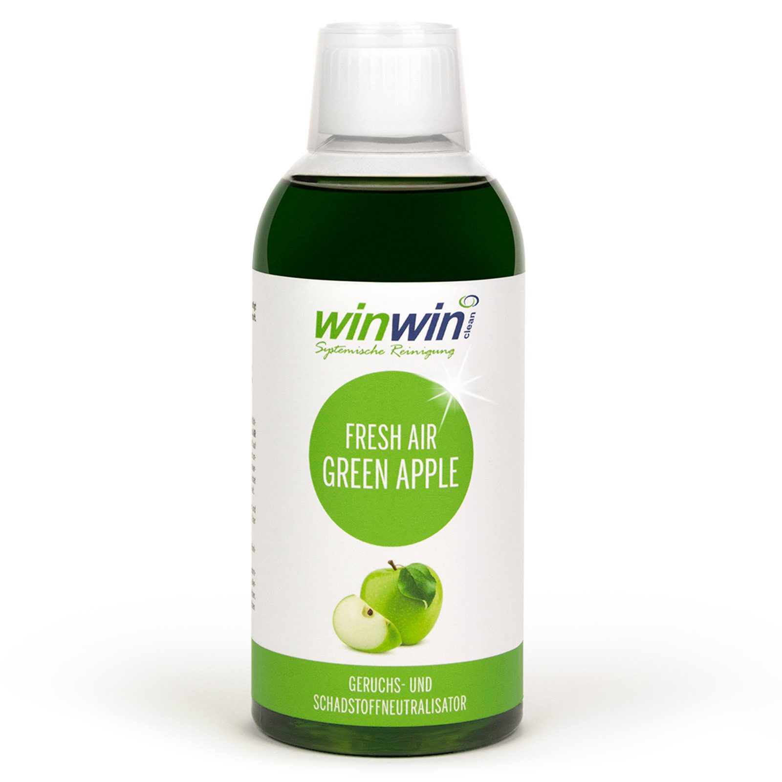 winwinCLEAN Raumduft fresh AIR Raumluft-Deo, Raumduft, Geruchsentferner, green APPLE 500ml (1x 500ml), Geruchsentferner,Geruchsneutralisierer,Luftreiniger,Raumluftdeo