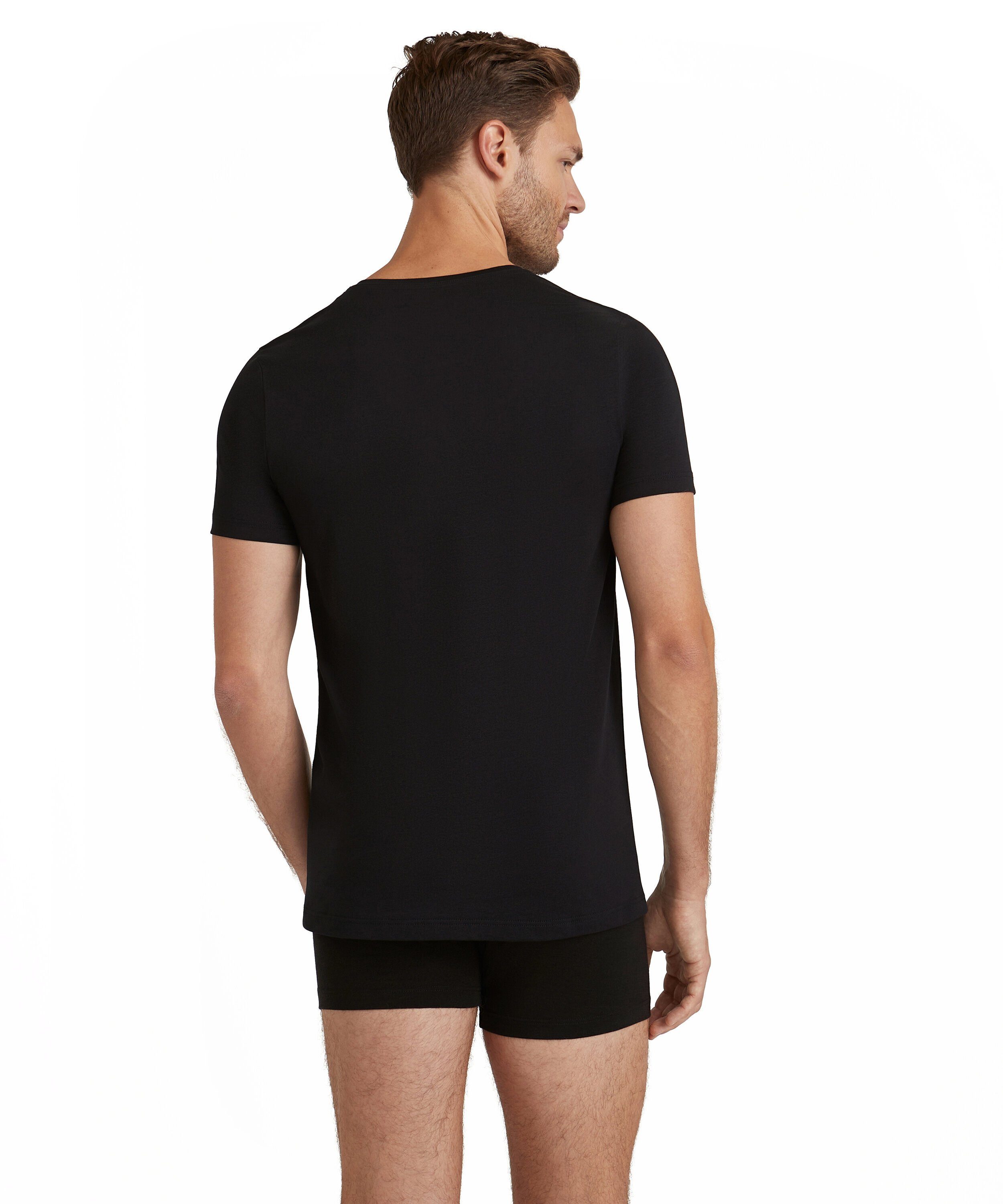 jeden Unterziehshirt FALKE Natürlicher Komfort Tag für (3000) black