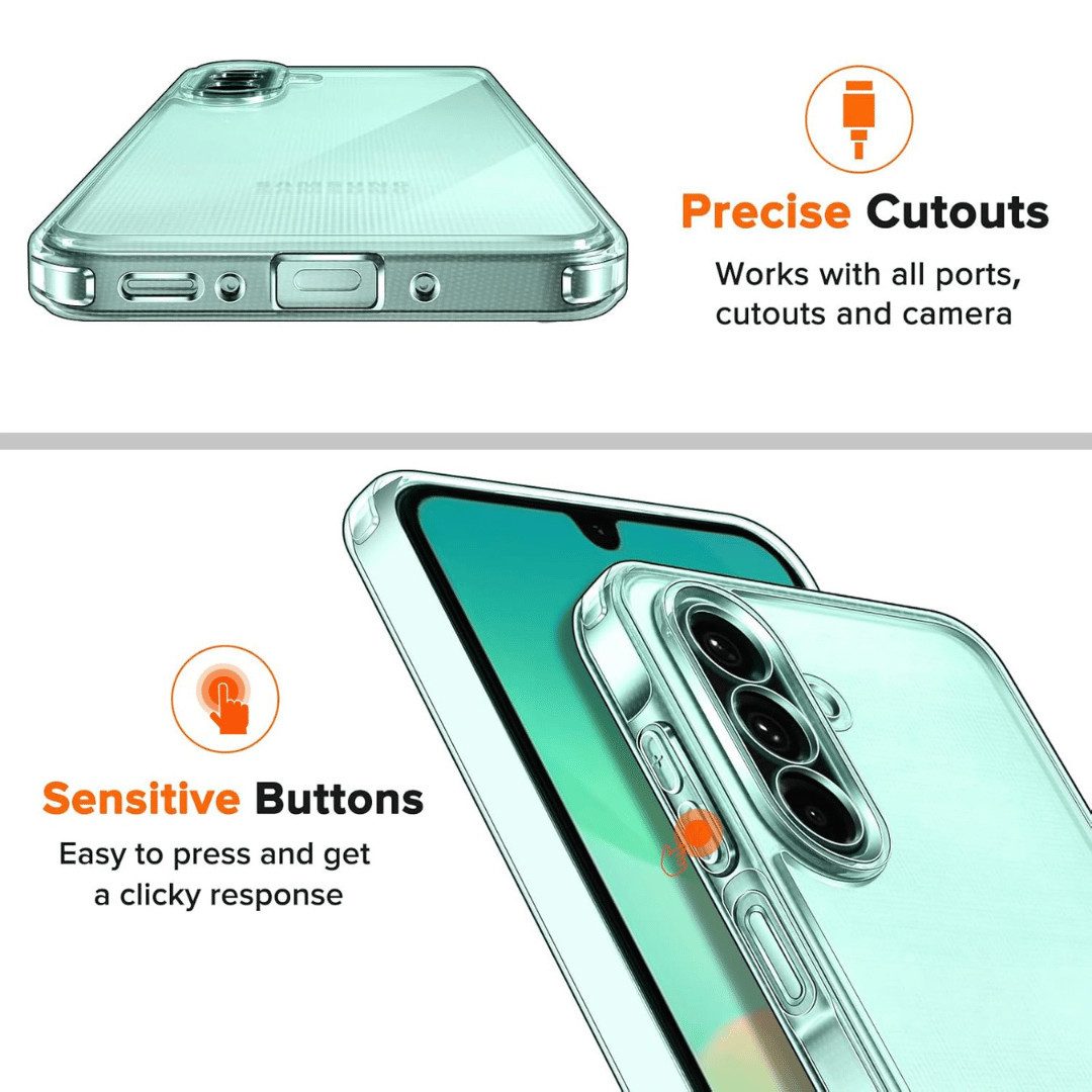 SmartUP Smartphone-Hülle + 2X Schutzglas für Samsung Galaxy A26 5G Panzerfolie Display Case 9H 6,7 Zoll, kompletter Rundumschutz – Bild 4 von 5