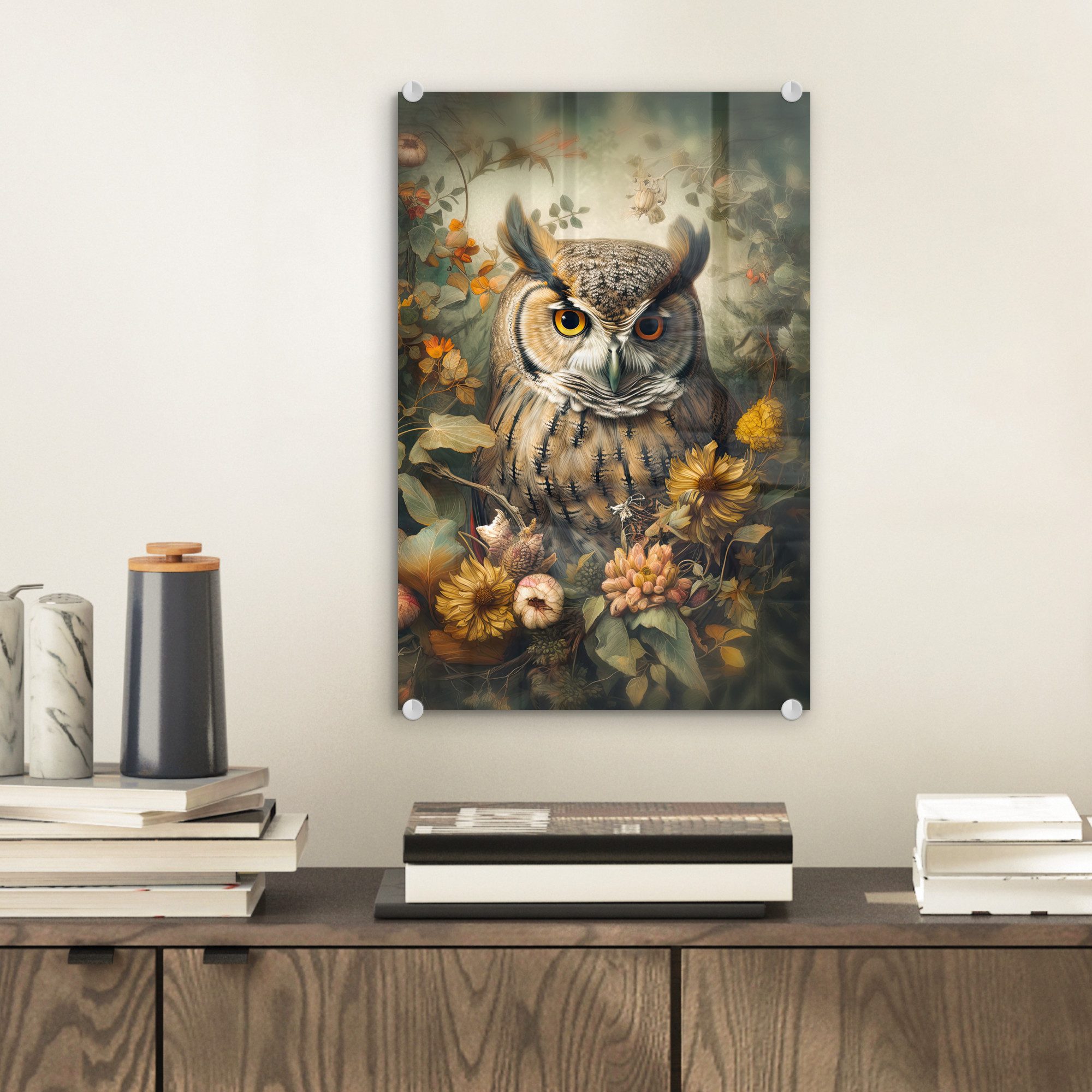 MuchoWow Acrylglasbild Eule - Vögel - günstig online kaufen