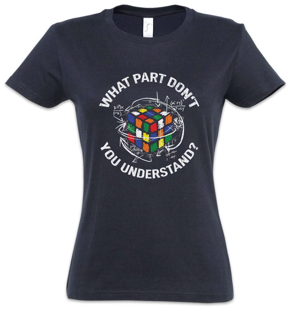 Urban Backwoods Print-Shirt Cube Understand Damen T-Shirt Zauberwürfel 80s Magic Speed Cubing (1-tlg) Cuber Speedcube Algorithm Cube