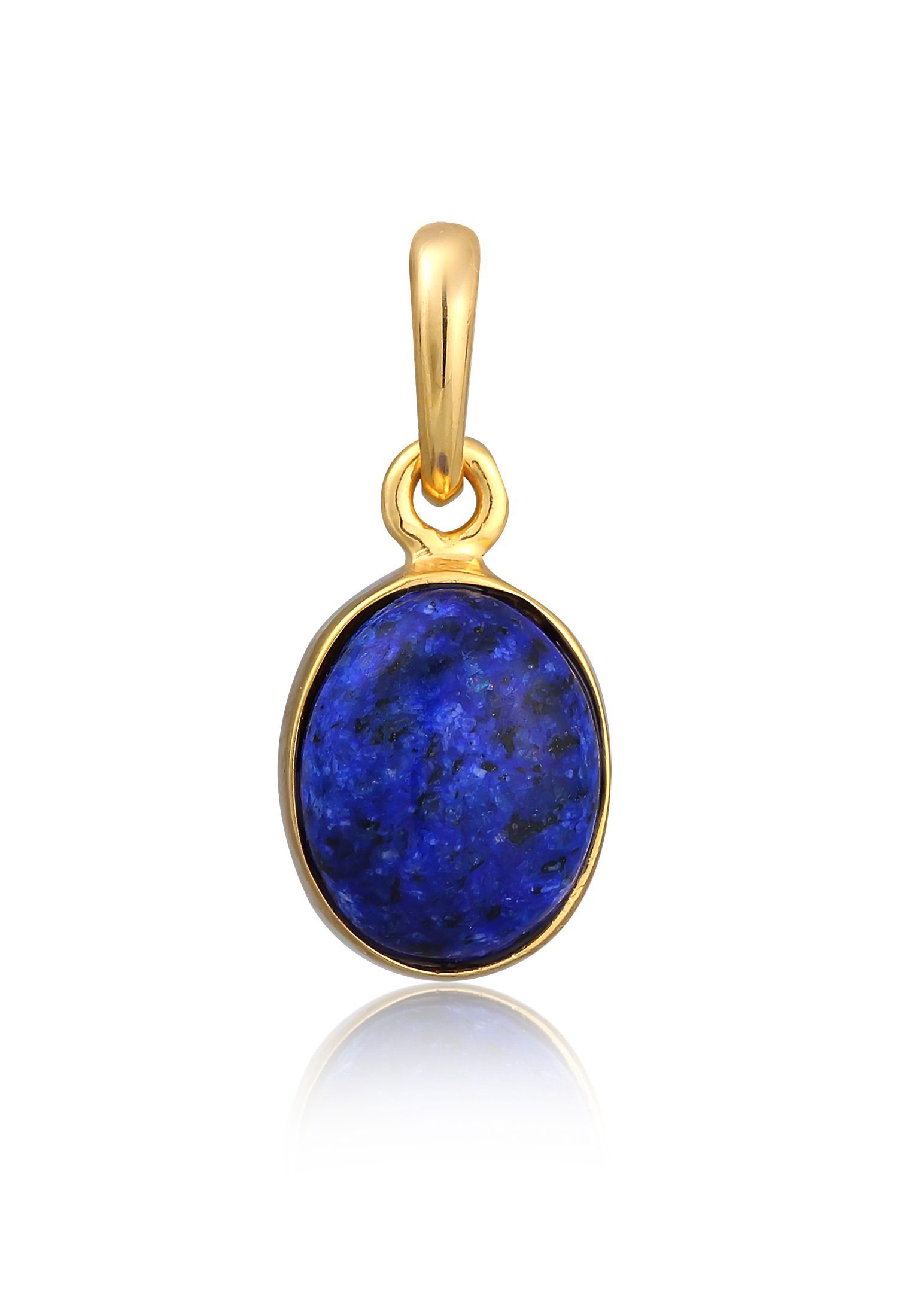 Elli Kettenanhänger Lapis Lazuli Edelstein Oval günstig online kaufen