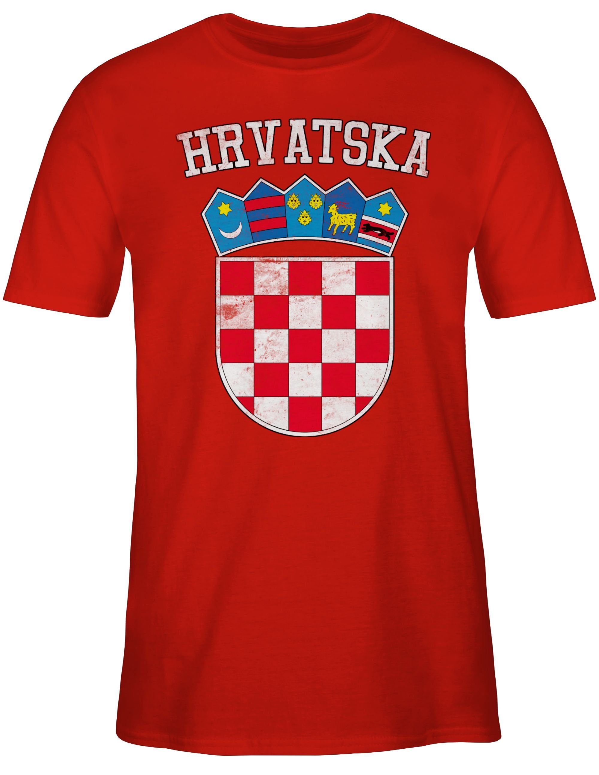 T-Shirt Kroatien Wappen Hrvatska Krotatisch