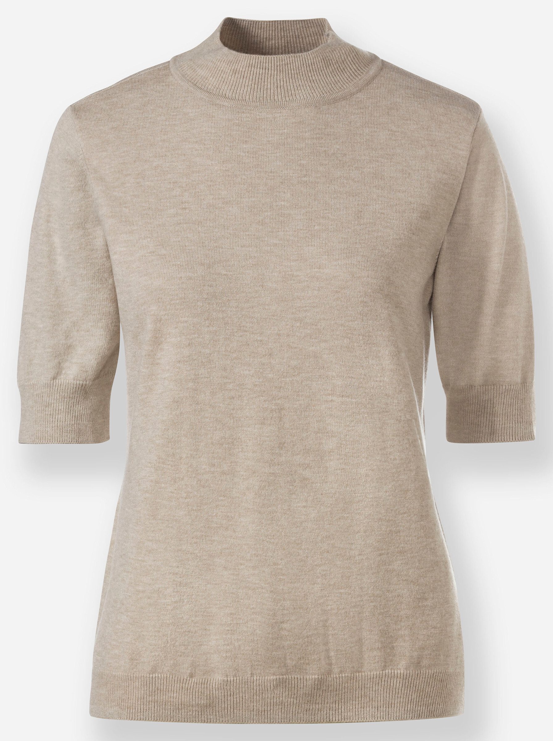 Strickpullover Pullover Kurzarm Jersey