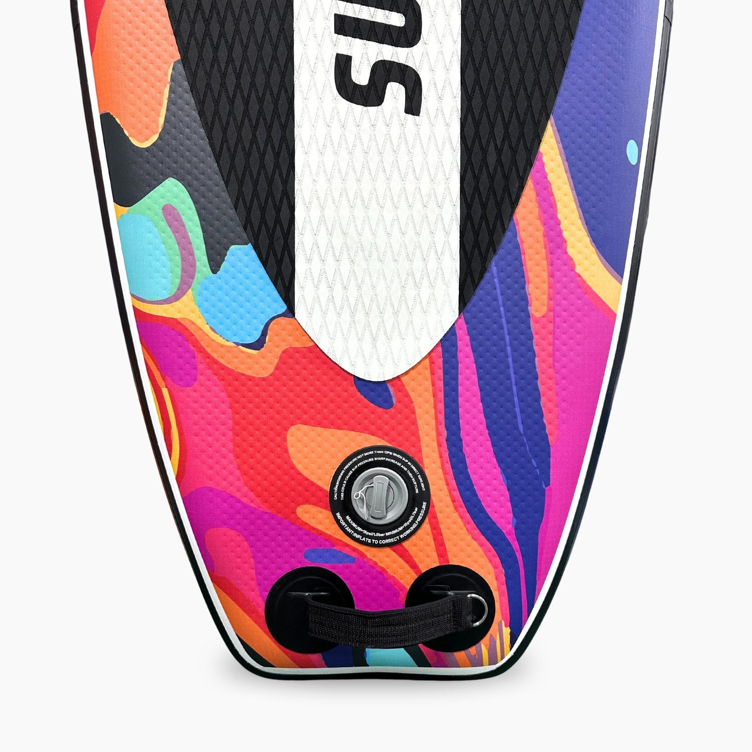 SF SUPRFIT Inflatable SUP-Board Water Marble, Touring, Set inklusive Pumpe, Paddel, Finnen, Rucksack, Leash & Reparaturkit