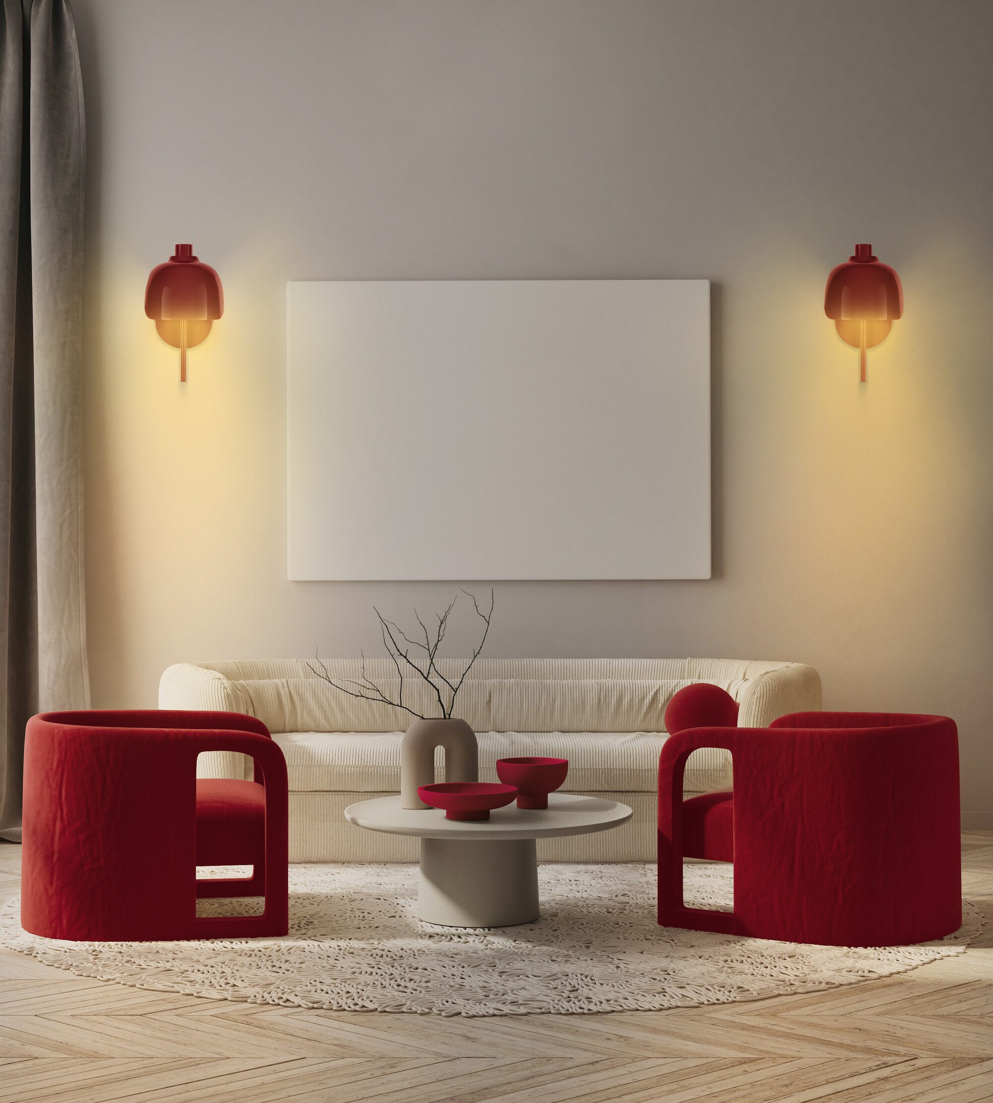 Osram Wandleuchte Decor Corolle, ohne Leuchtmittel, Fassung G9, Stahl und Glas