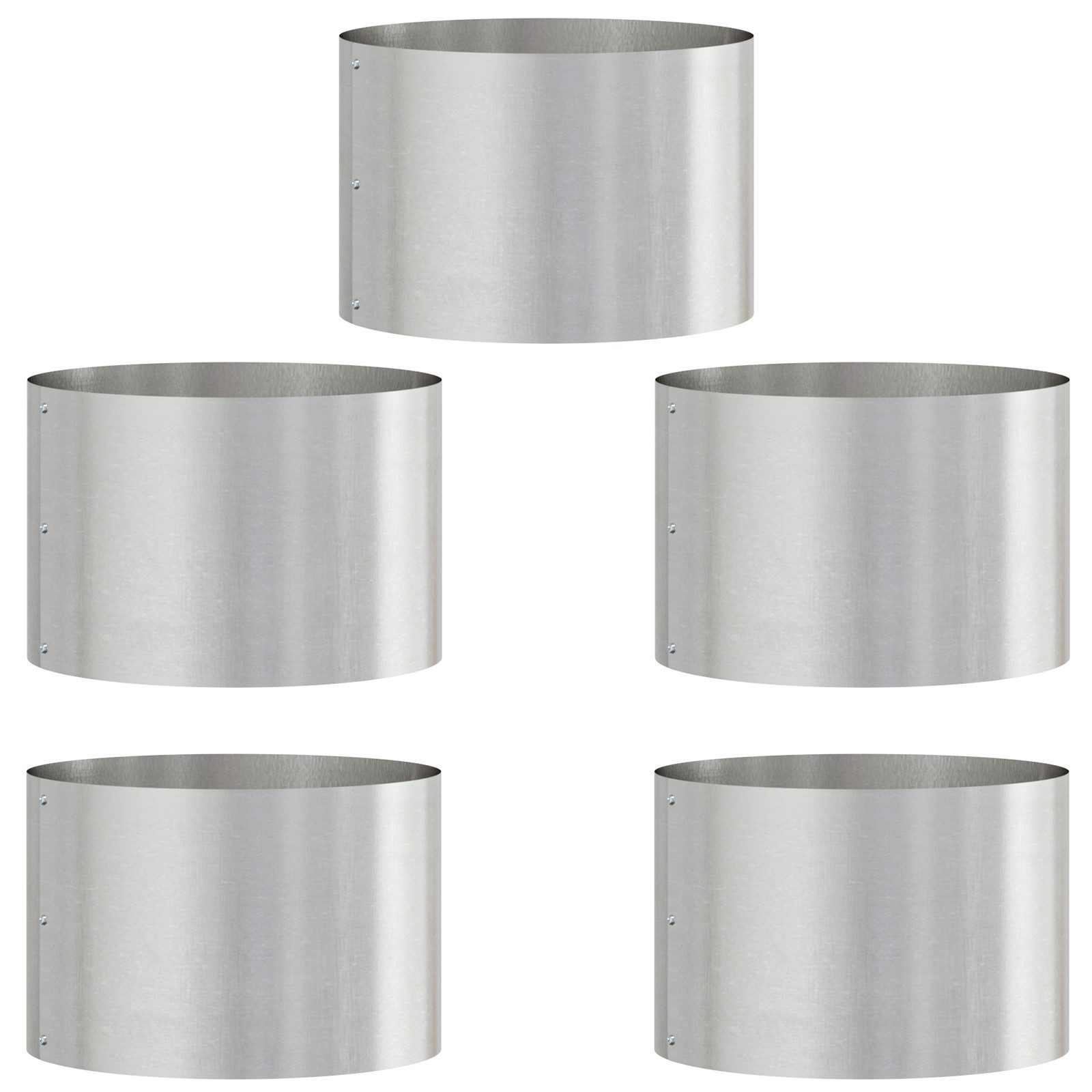 vidaXL Blumentopf Edelstahl Töpfe Edelstahl Mittel günstig online kaufen