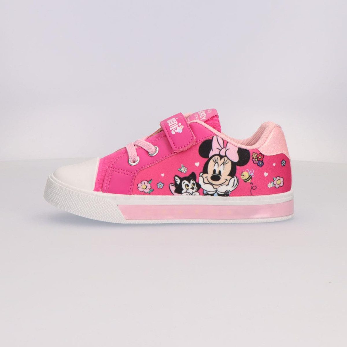 Disney Minnie Mouse Kinder mit Lichteffekt und PVC Sohle für Alltag und Schule Sneaker (Packung) wasserdicht – Bild 4 von 5