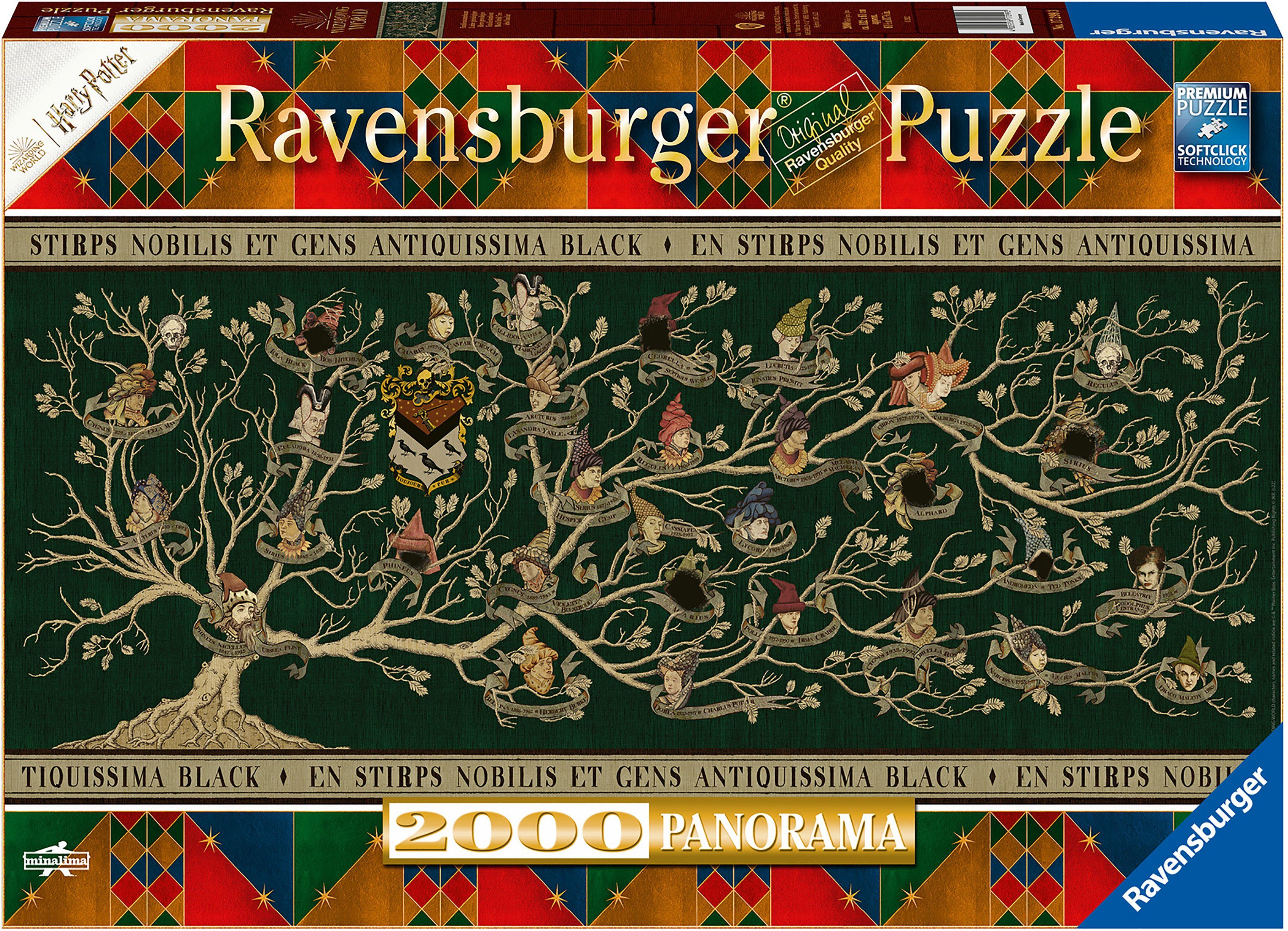 Ravensburger Пазли Familienstammbaum, 2000 Пазлиteile, Made in Germany, FSC® - schützt Wald - weltweit