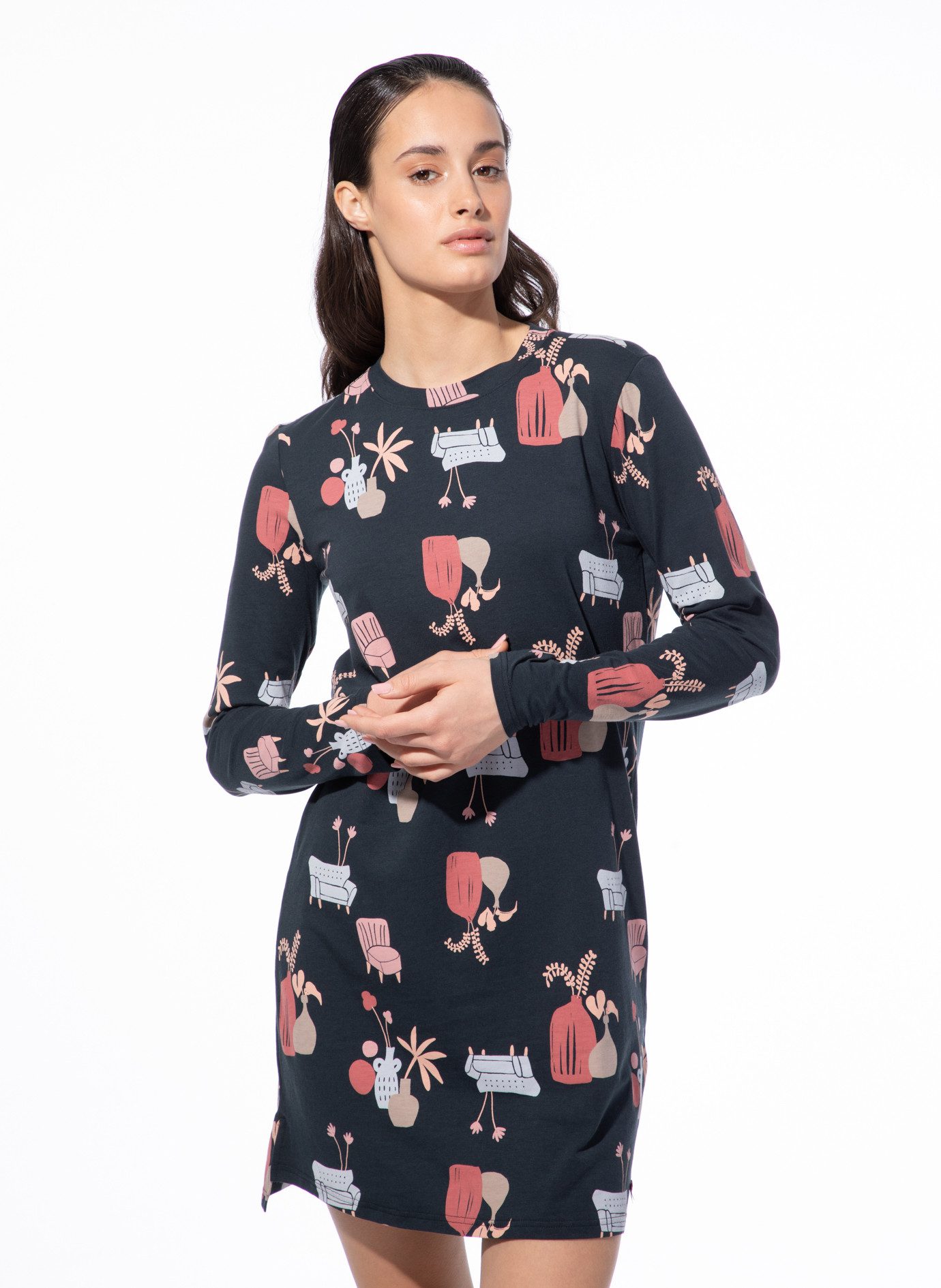 Short Stories Sleepshirt SHORT STORIES 621760 Sleep Shirt vulcan blue