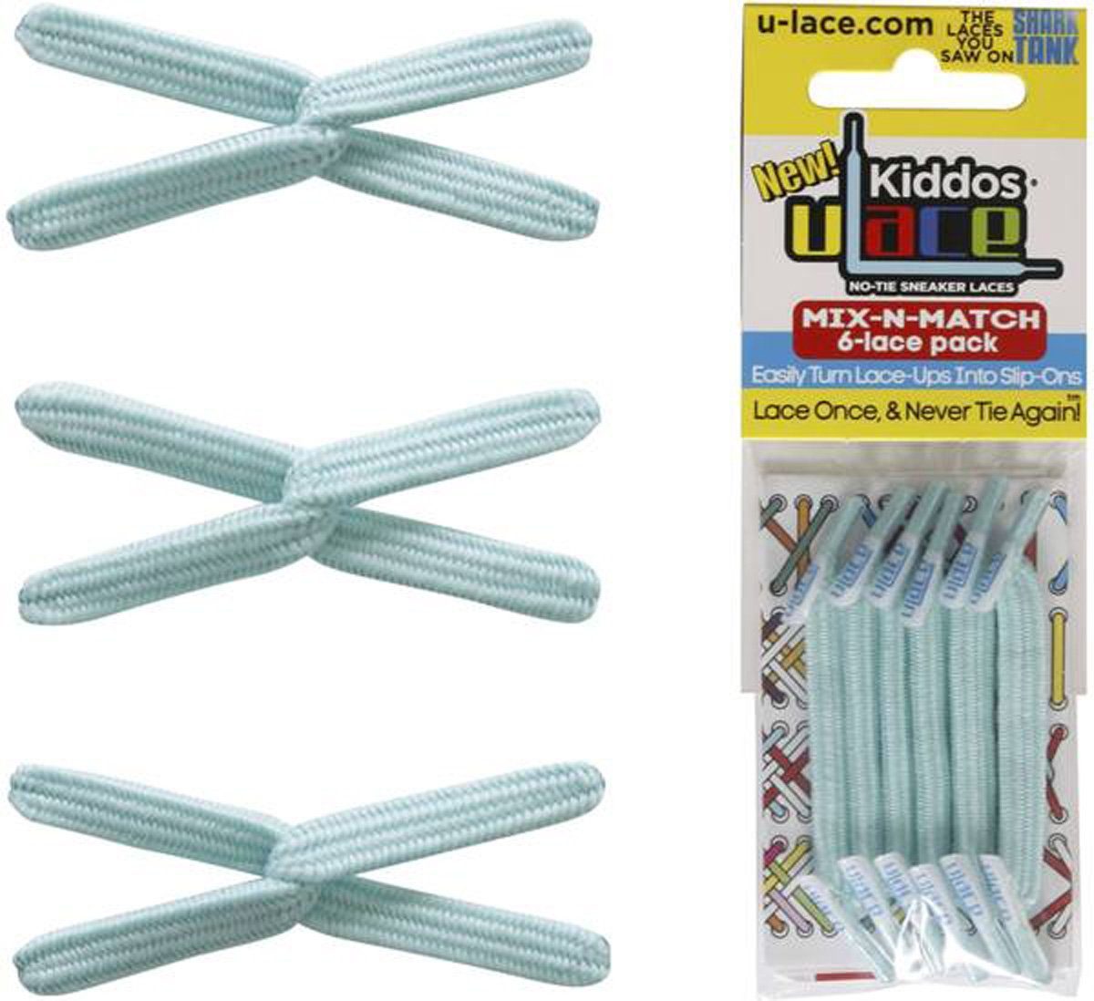 elastische Schnürsenkel Schnürsenkel Sea - Foam für Kiddos Kinder mit Wiederhaken U-Laces