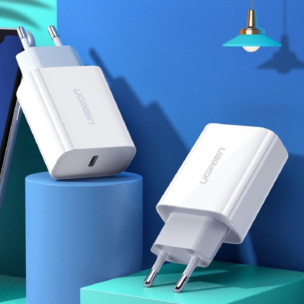 UGREEN 18W WandLadegerät USB PD Netzteil Schnell Fast Charge Power Schnelllade-Gerät