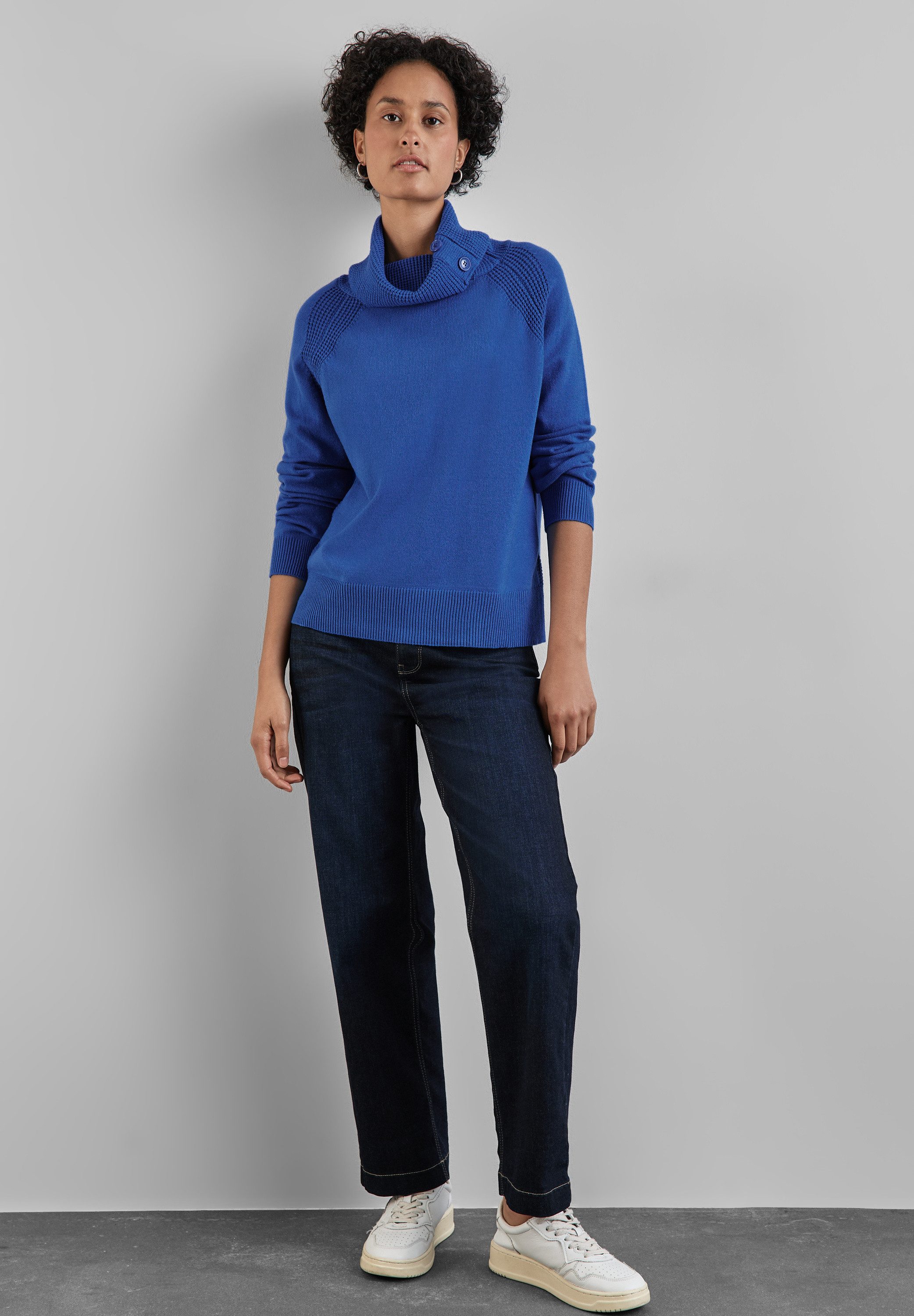 STREET ONE Stehkragenpullover Feinstrick