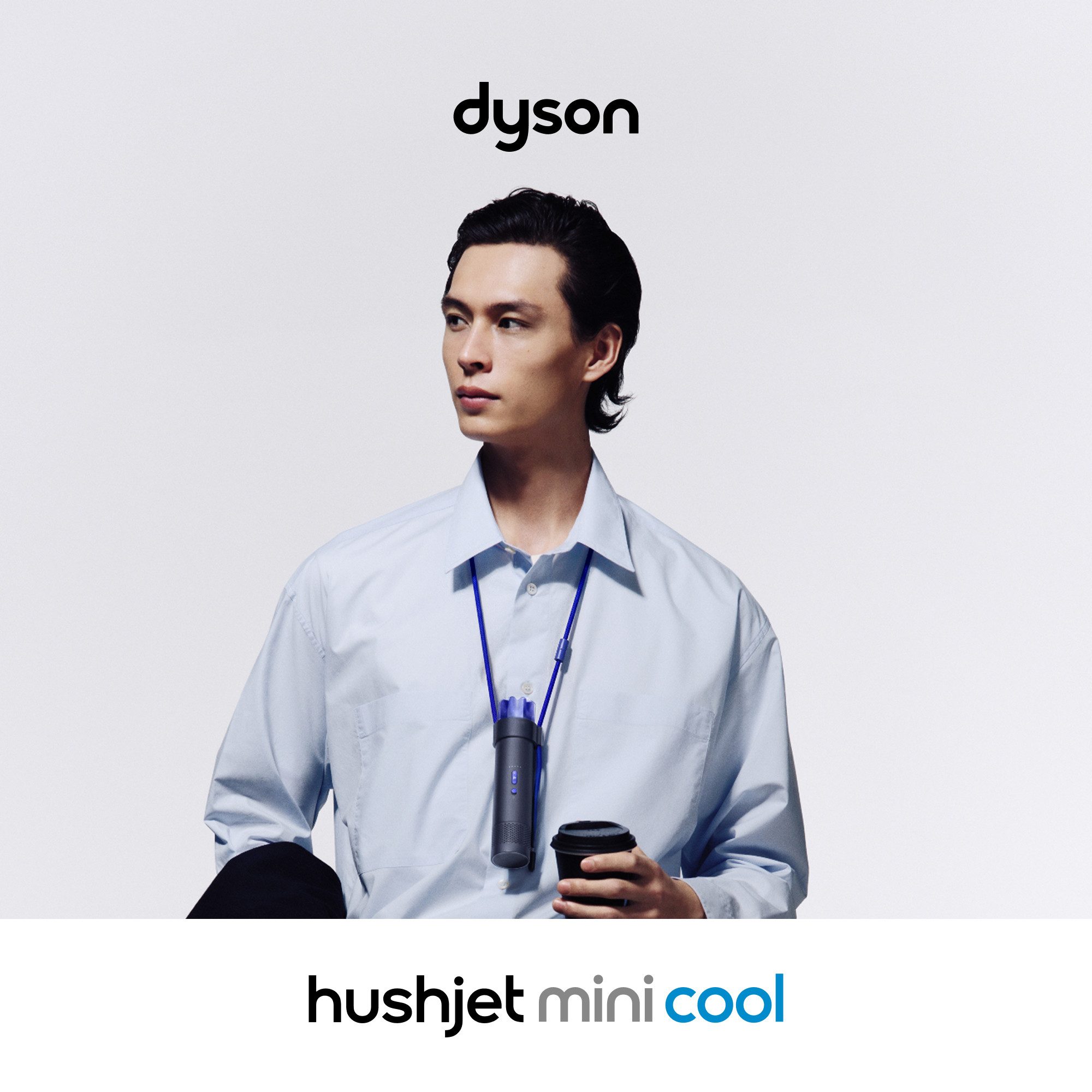 DYSON Handventilator HushJet Mini Cool, 360° drehbare bladeless Düse, leise, mobil, 5 Luftstufen, Boost-Modus