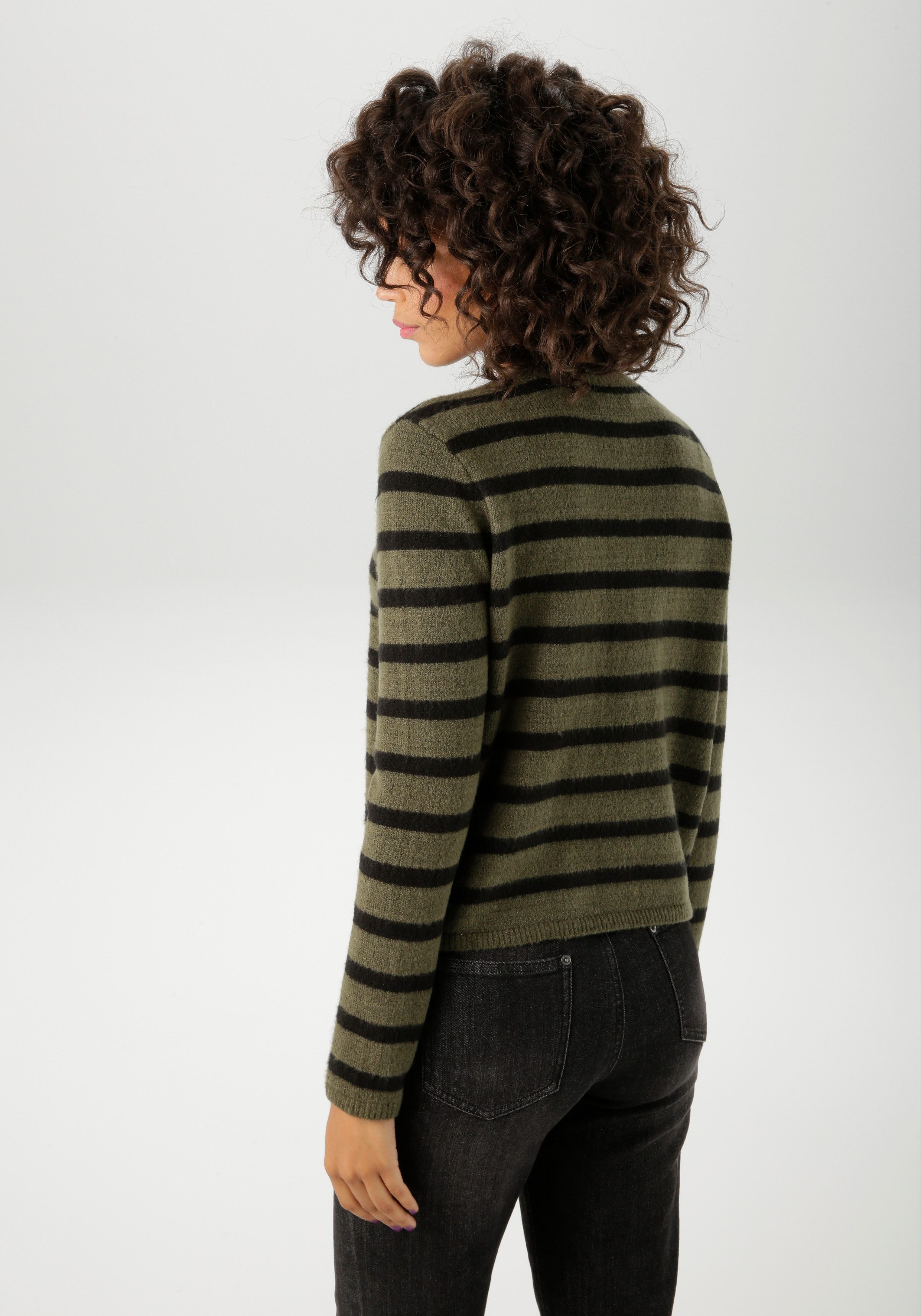 Aniston CASUAL Strickjacke im Streifen-Dessin günstig online kaufen
