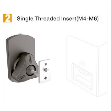 Velleman Universal Speaker Mount (1 Pair) Lautsprecher-Wandhalterung