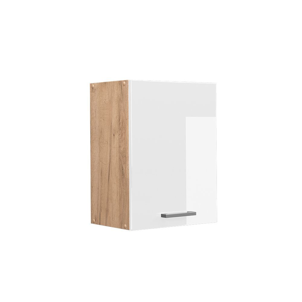 Vicco Hängeschrank R-Line, Weiß Hochglanz/Goldkraft Eiche, günstig online kaufen