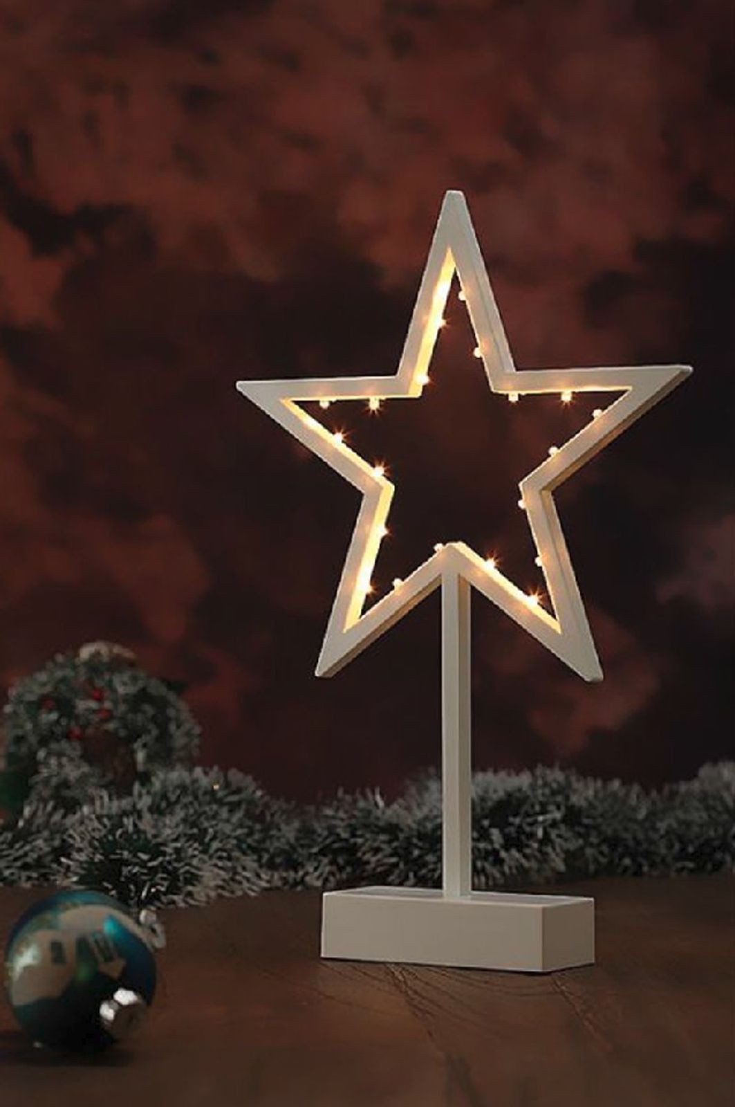 Gravidus Dekostern LED Weihnachtsstern Weihnachtsdeko Weihnachtsbeleuchtung Dekostern