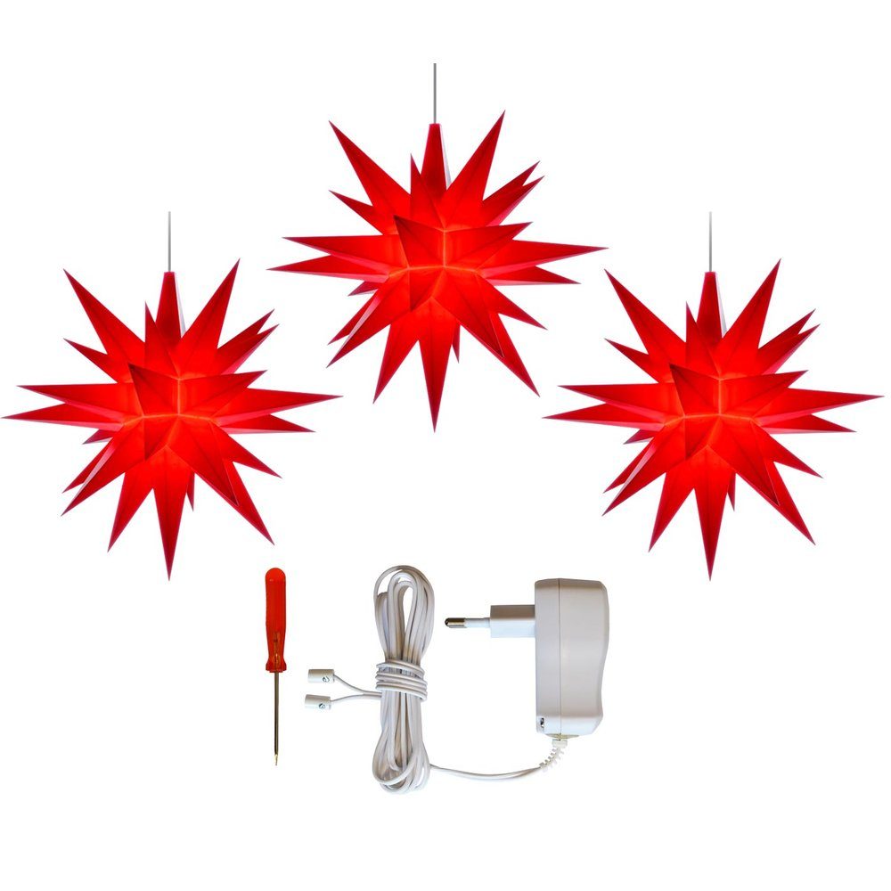 Herrnhuter Sterne GmbH LED Stern »Geschenkset 3 Herrnhuter Sterne A1e