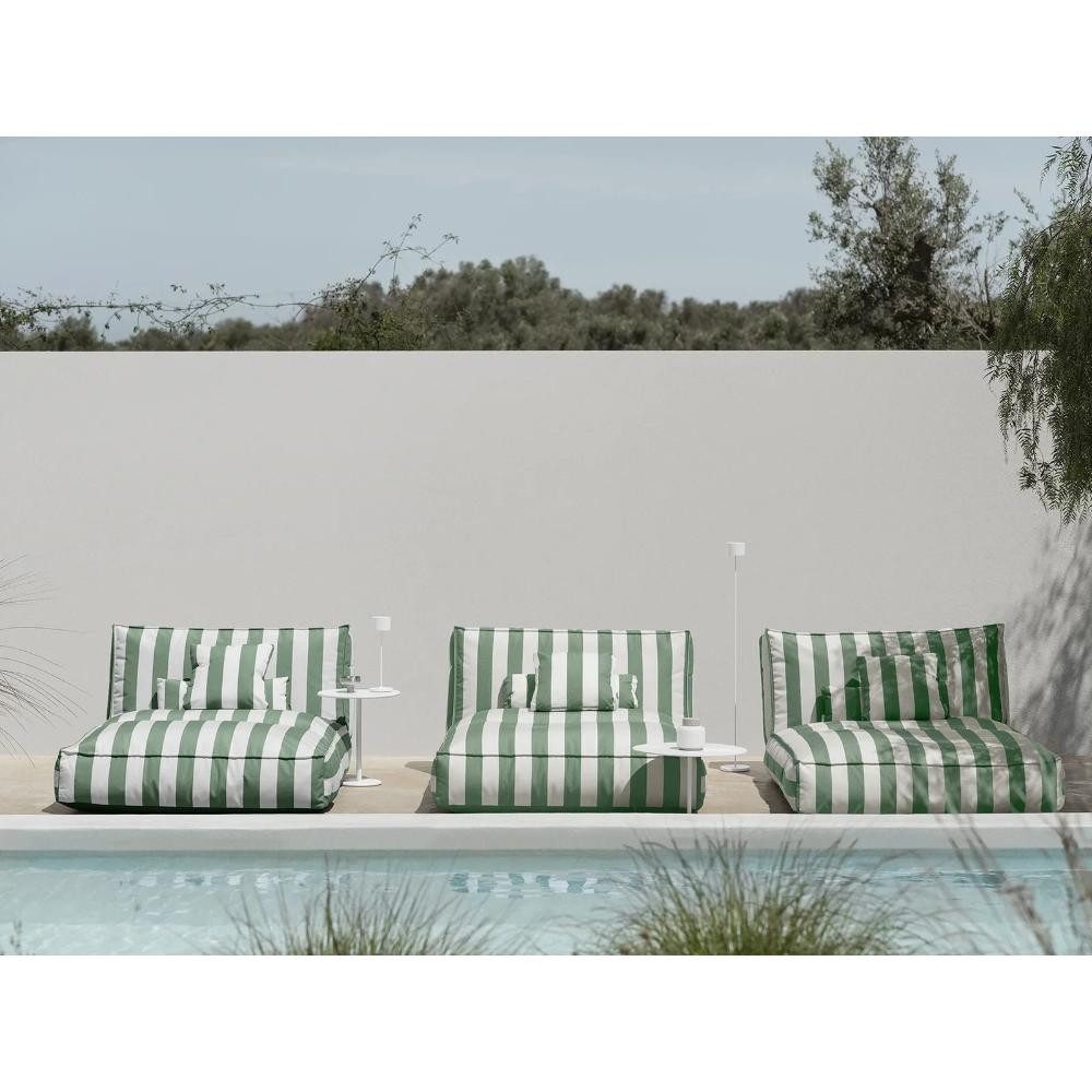 blomus Kissenhülle Outdoor Kissen Stay Lily White Duck Green (45x45 cm)