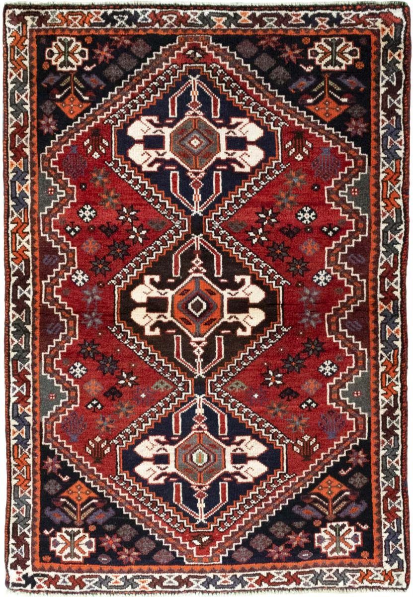 Shiraz 10 rechteckig, Handgeknüpfter mm Nain Orientteppich / 111x158 Orientteppich Perserteppich, Trading, Höhe:
