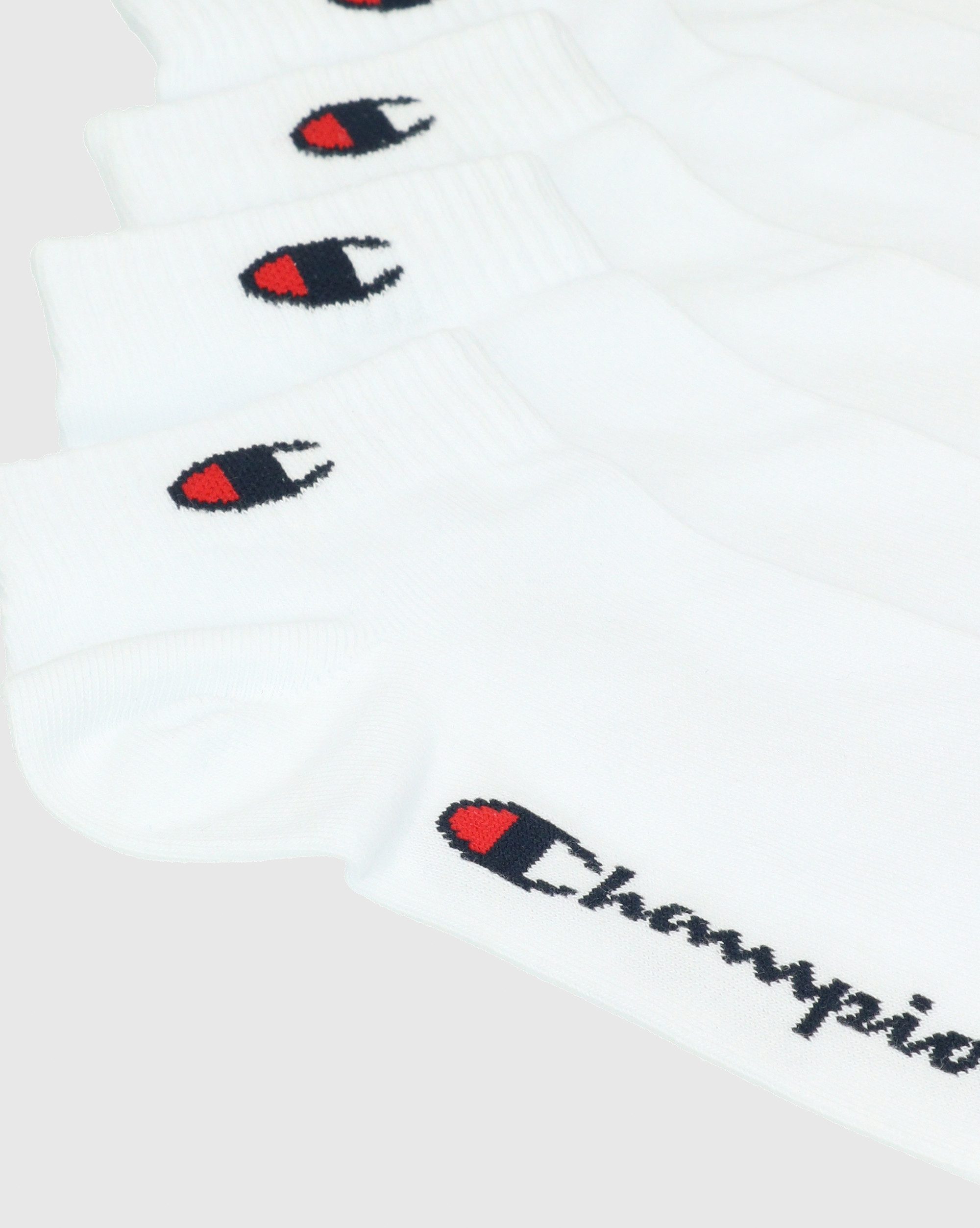 Champion Kurzsocken 6pk Quarter Socks (Packung, 6-Paar) für Fitnessaktivitäten, sportlicher Stil, elastisches Material