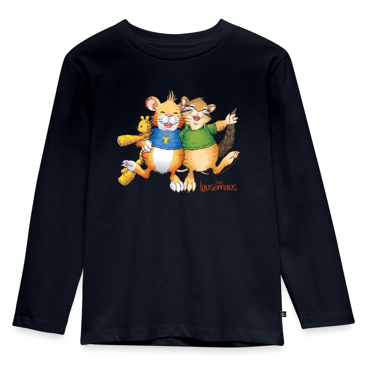 T-Shirt Leo Lausemaus und Didi Dachs Freunde Kinder Premium Langarmshirt