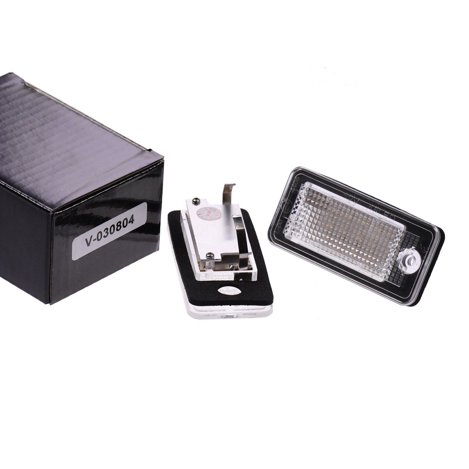 Vinstar KFZ-Ersatzleuchte LED Kennzeichenbeleuchtung E-geprüft für AUDI, AUDI A3 8P A4 B6 B7 A5 8F A6 4F A8 D4 Q7 4L