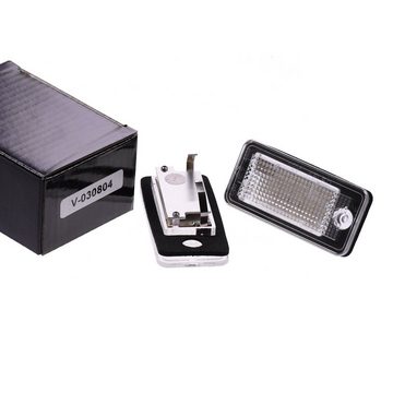 Vinstar KFZ-Ersatzleuchte LED Kennzeichenbeleuchtung E-geprüft für AUDI, kompatibel mit: AUDI A3 8P A4 B6 B7 A5 8F A6 4F A8 D4 Q7 4L