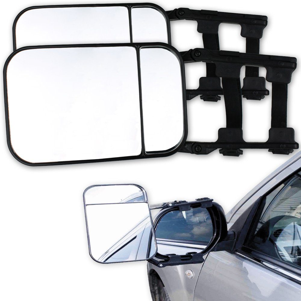 Upgrade4cars Autospiegel Auto Weitwinkellinse für die Heckscheibe  (Universal Rückfahrlinse selbstklebend), Fresnel-Linse Transparent & Groß,  Kfz Lupe Hinten