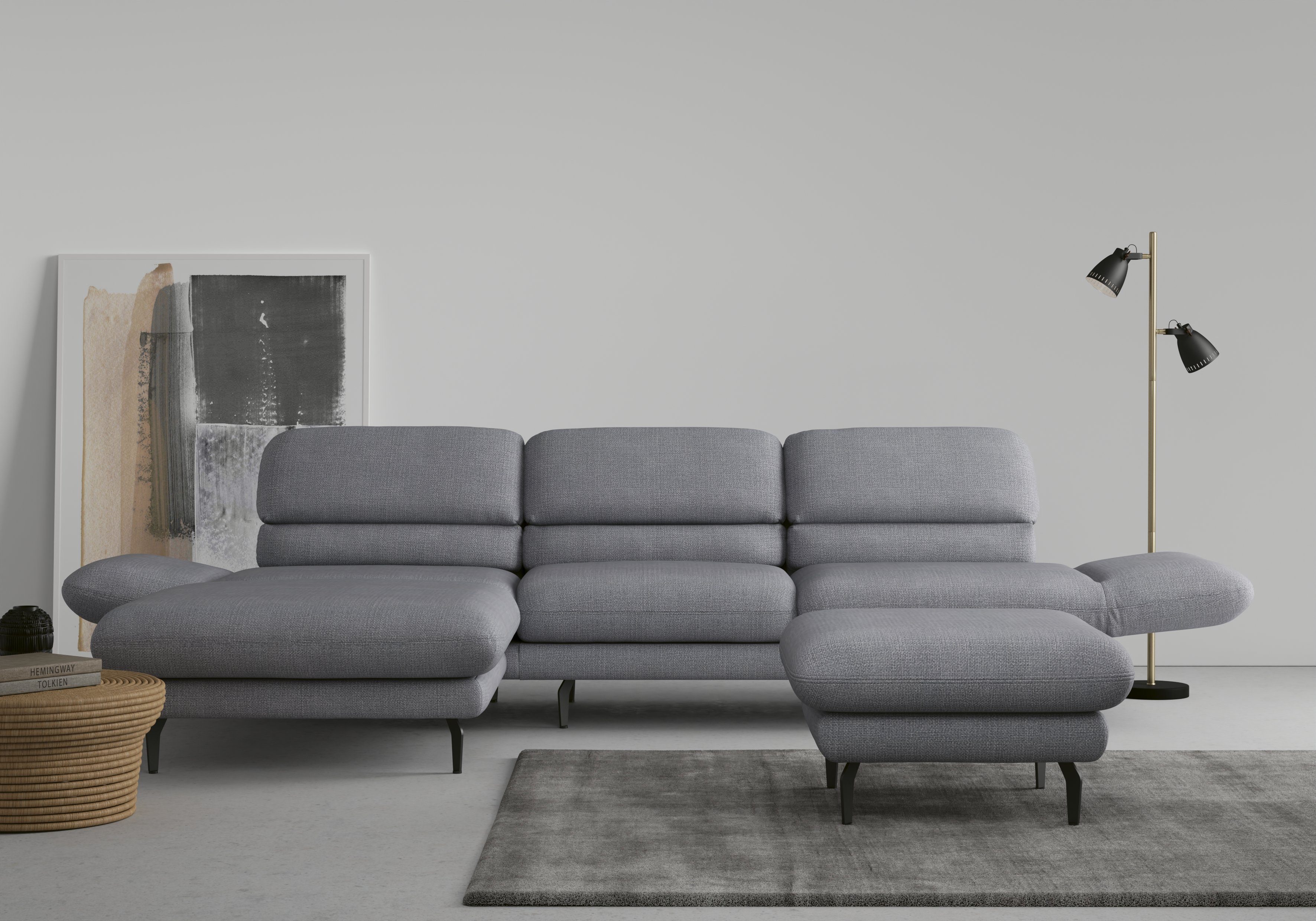 Padova, DOMO erhältlich auch mit Drehfunktion collection Ecksofa