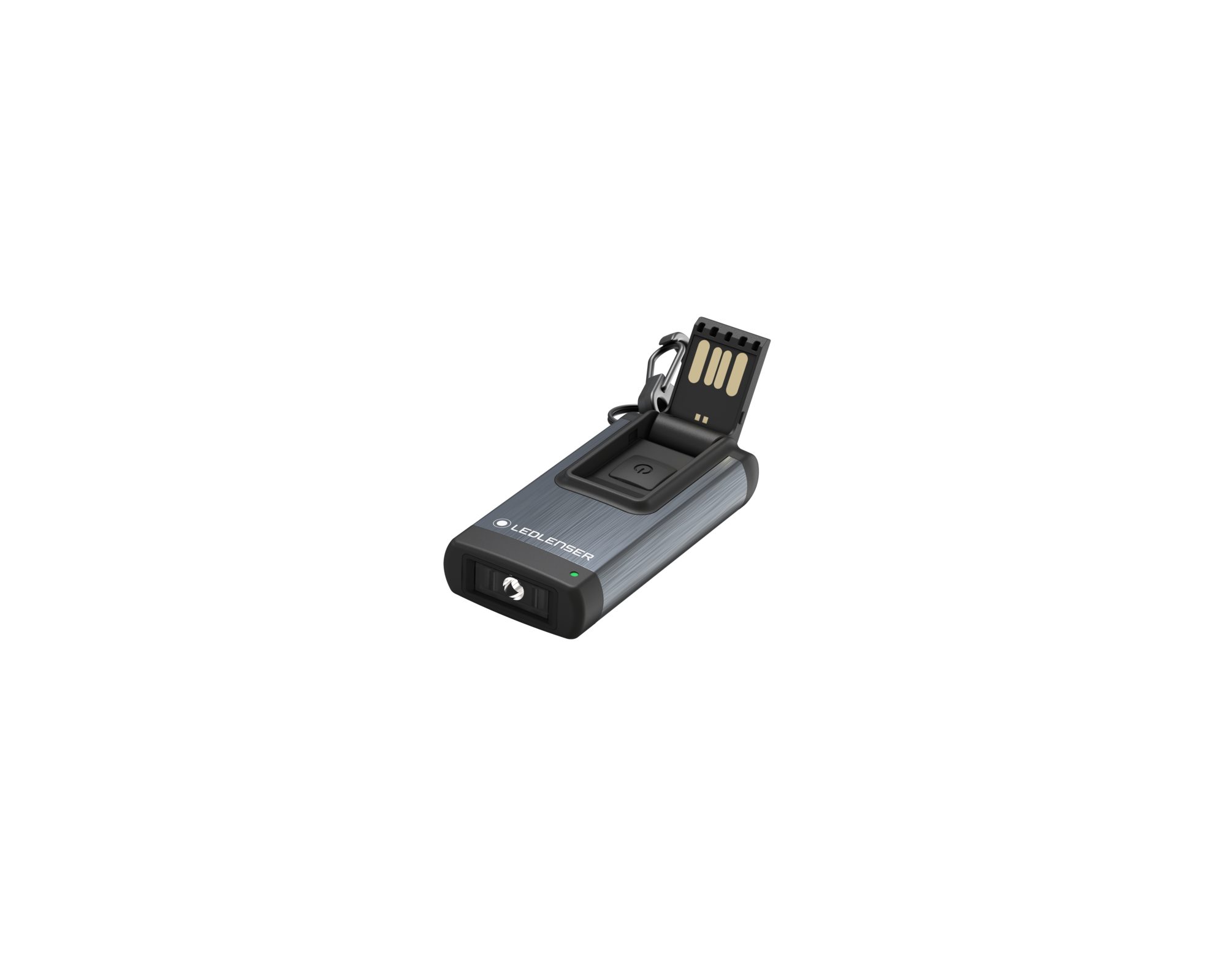 Ledlenser Taschenlampe K4R Grau, bis zu 120 Lumen, 30 m Leuchtweite, 3 Std Laufzeit, wiederaufladbar