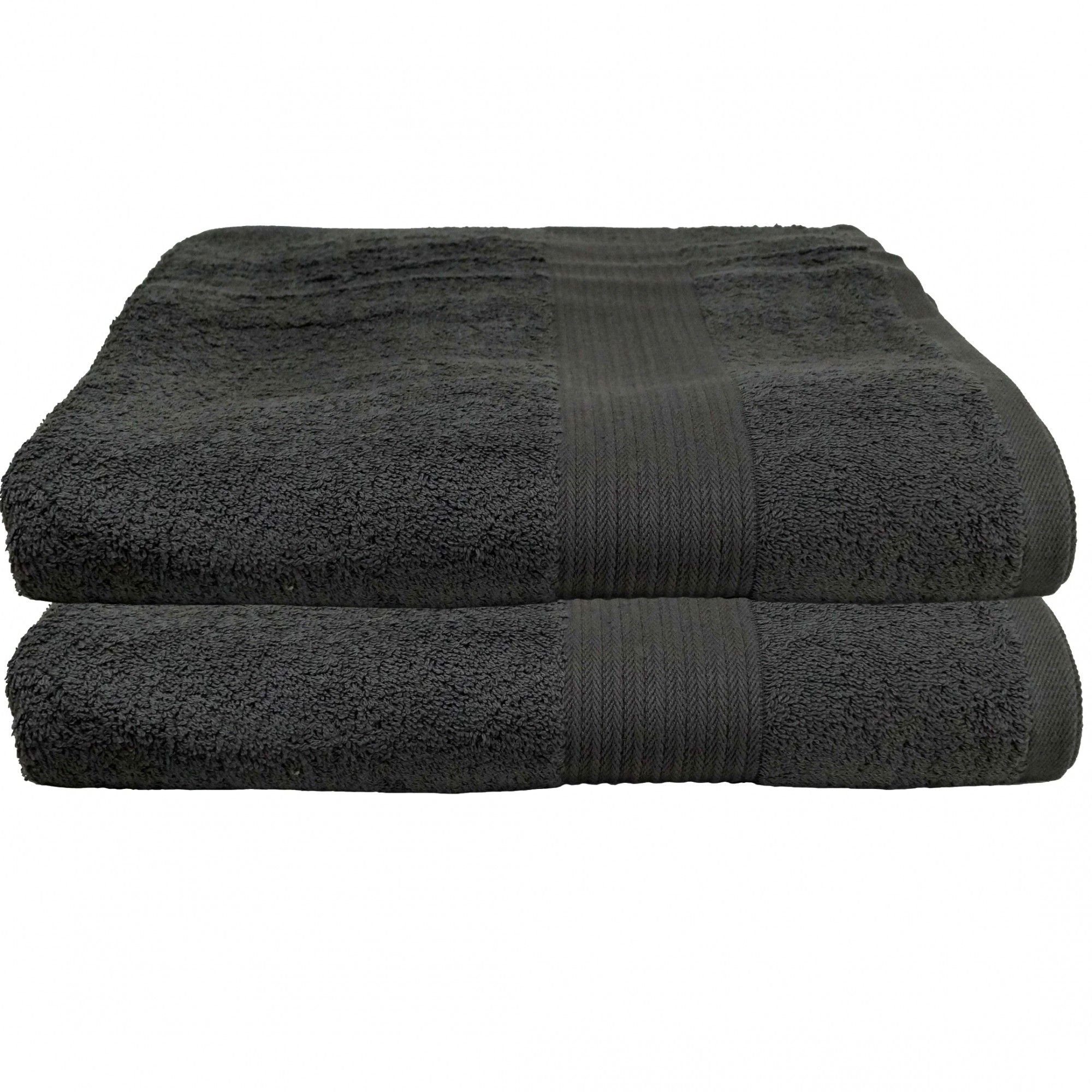 Julie Julsen Badetuch 2-Badetuch-Grau-Badetuch 100 x 150 cm, Baumwolle (2-S günstig online kaufen