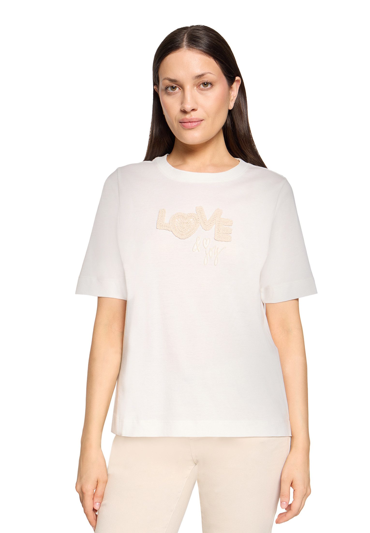 Cartoon Kurzarmshirt Damen mit Rundhalsausschnitt (1-tlg)