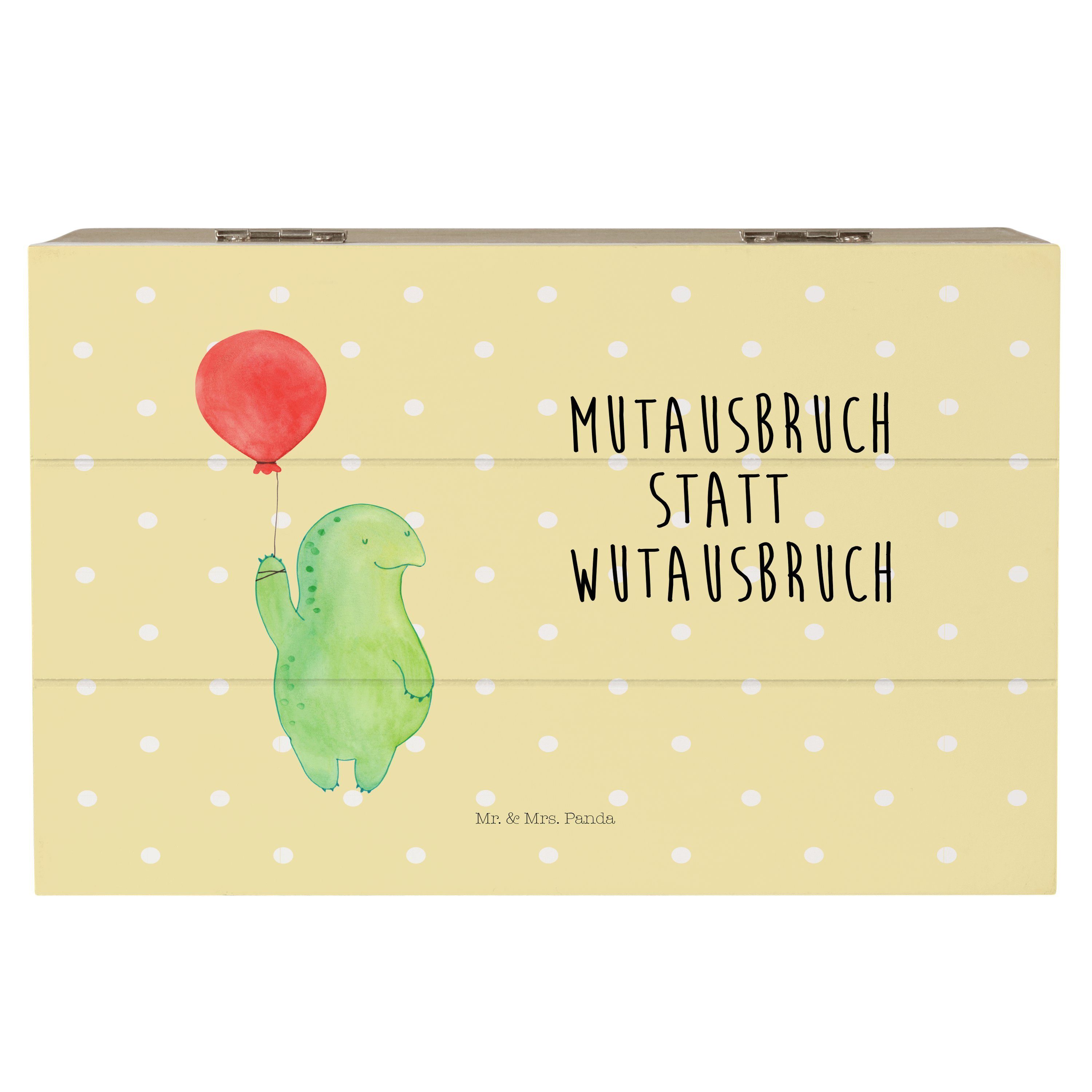 Mr. & Mrs. Panda Dekokiste Schildkröte Luftballon - Gelb Pastell - Geschenk, Schildkröten, Erinn (1 St)